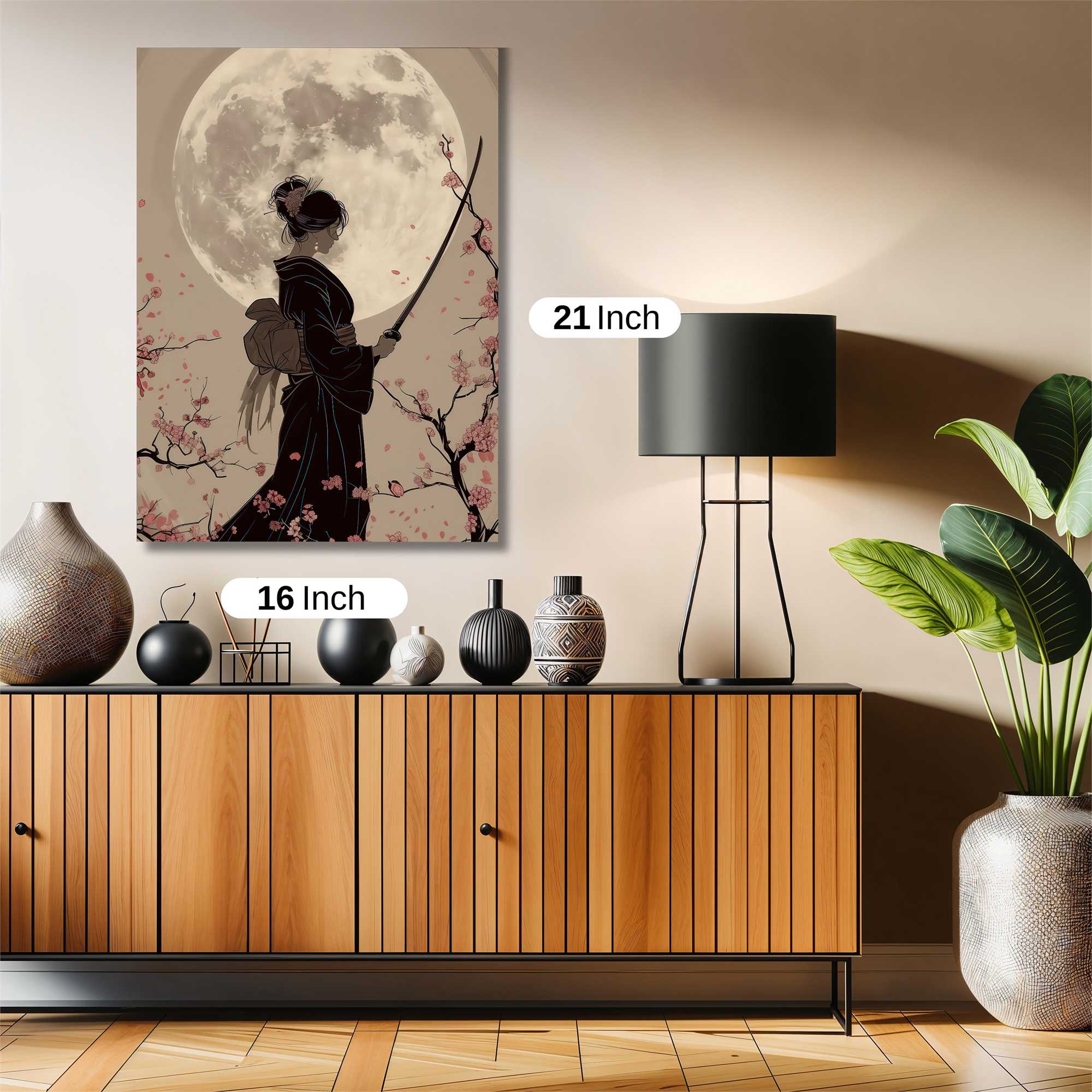 Moonlit Samurai Safe Wall Magnetic / M
