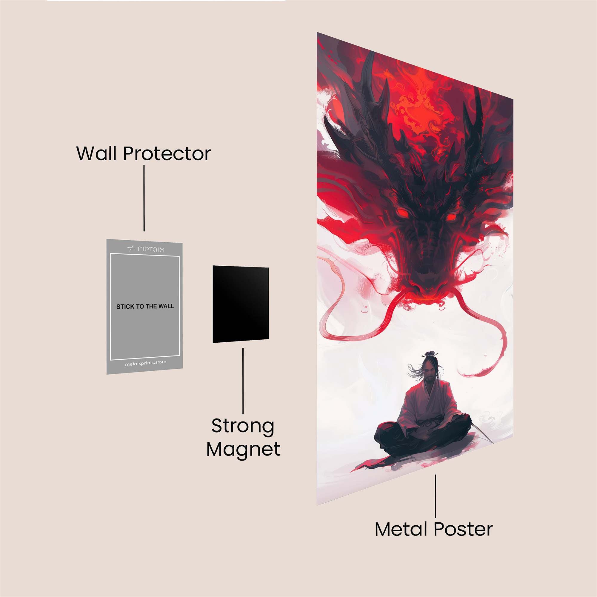 Dragon Serenity Safe Wall Magnetic / M