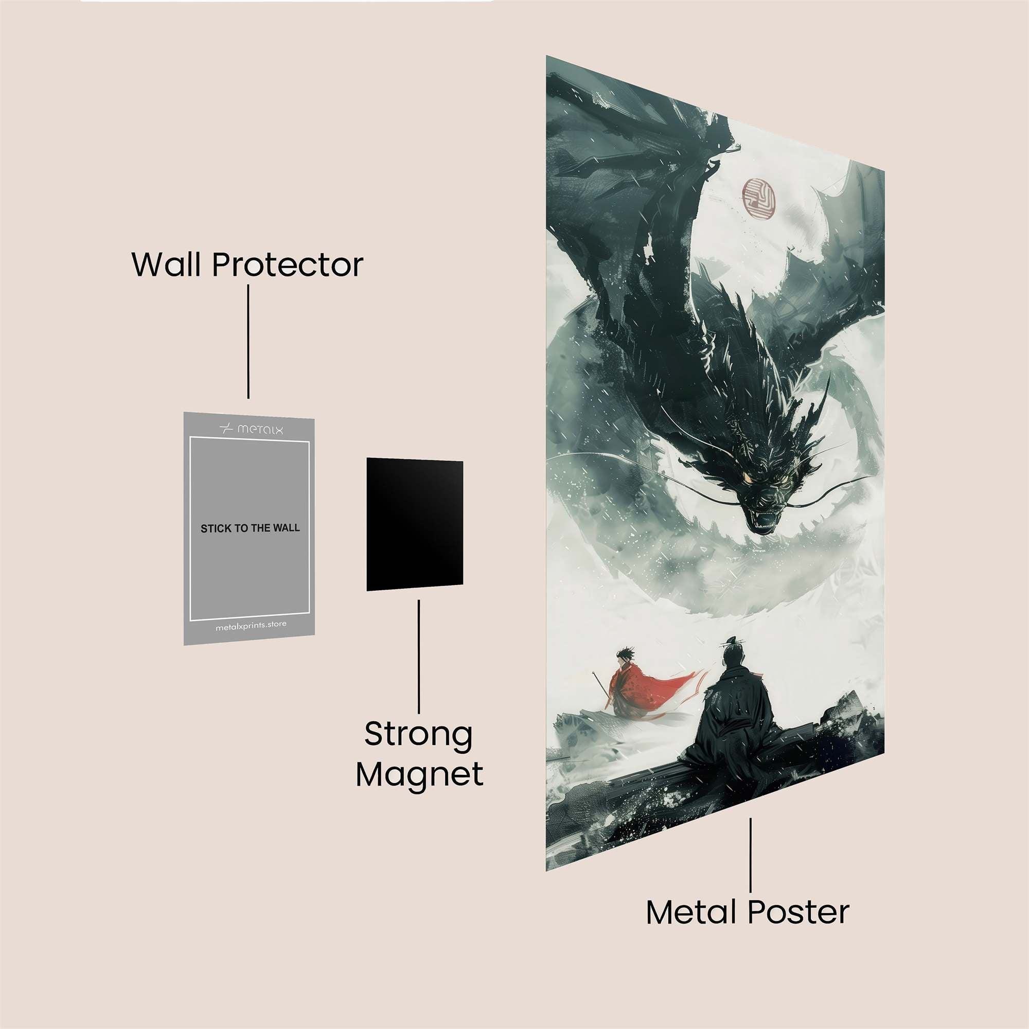 Dragon Serenity Safe Wall Magnetic / M