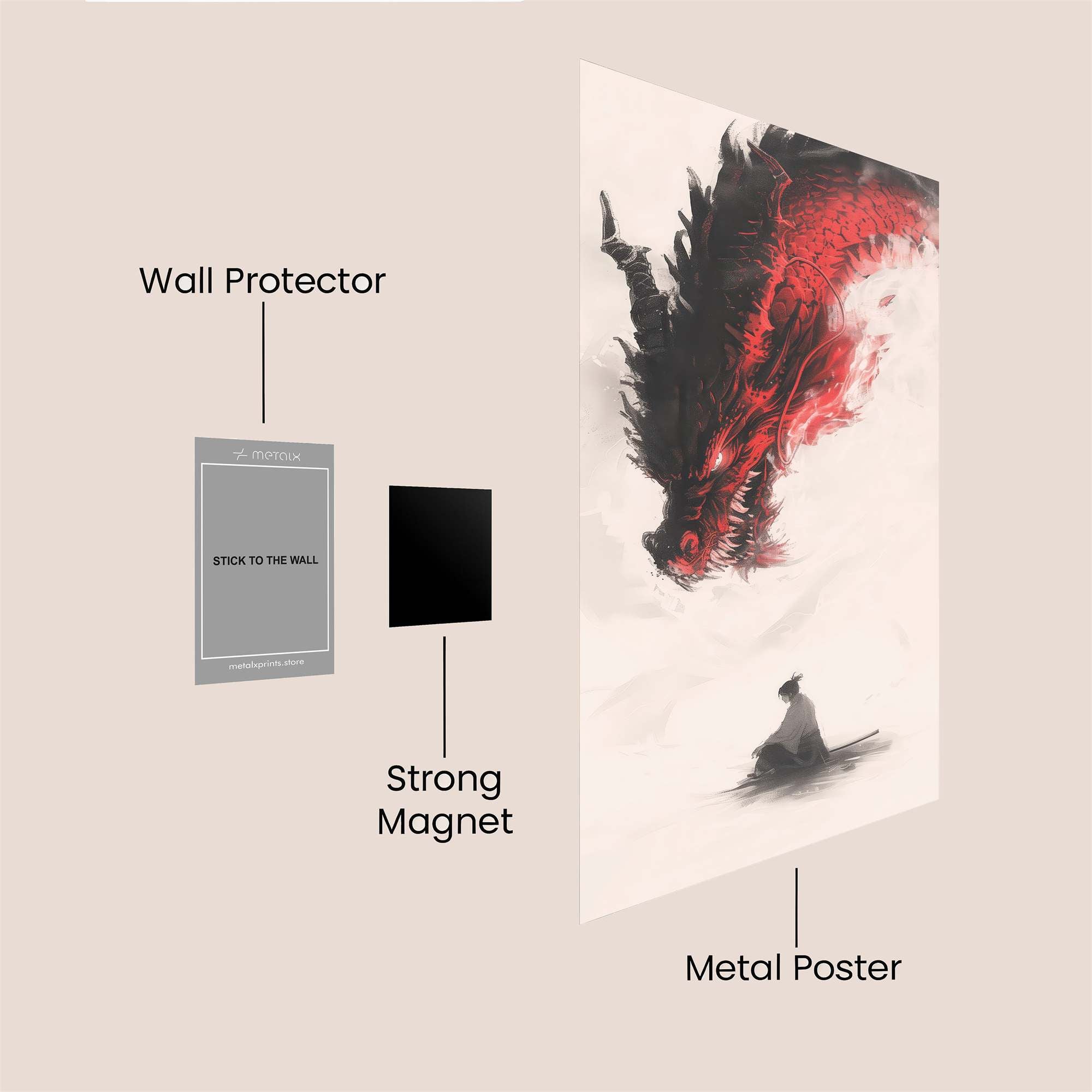 Dragon Serenity Safe Wall Magnetic / M