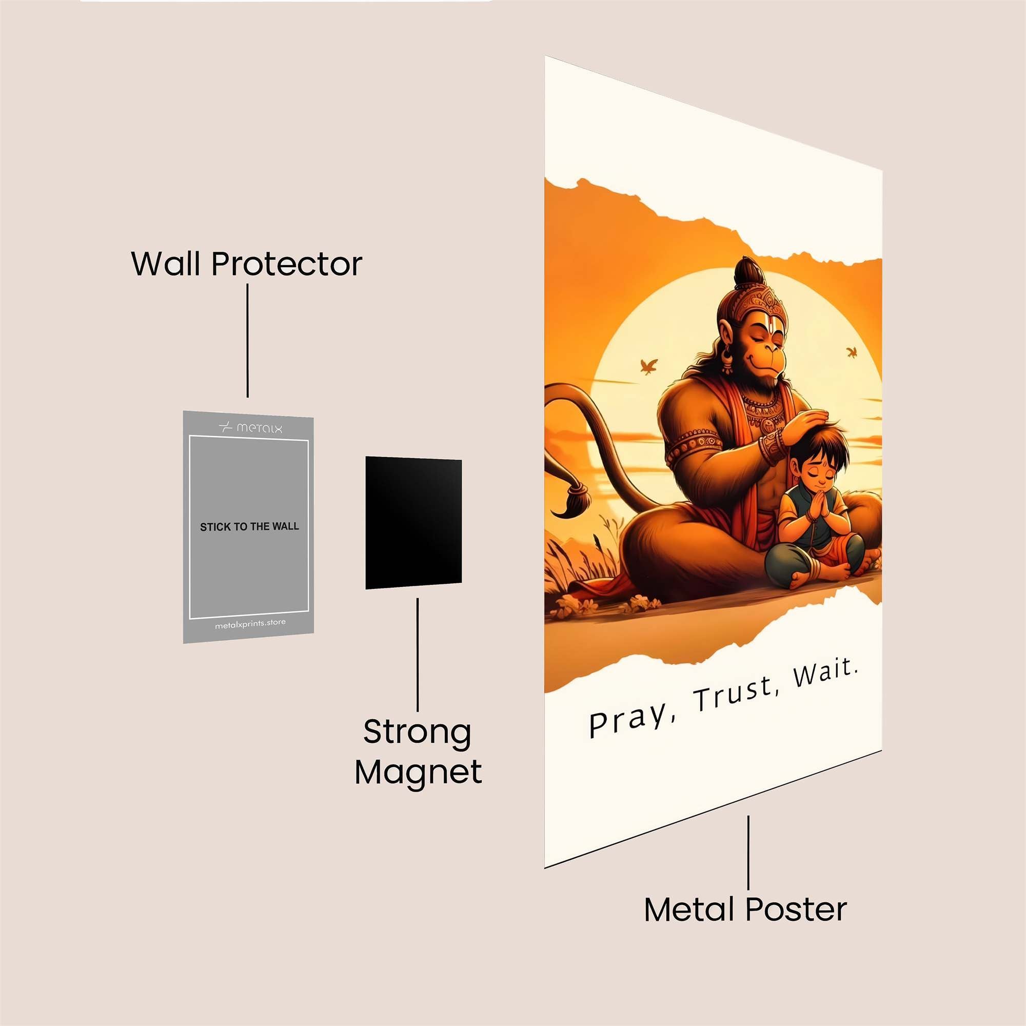 Hanuman Serenity Safe Wall Magnetic / M