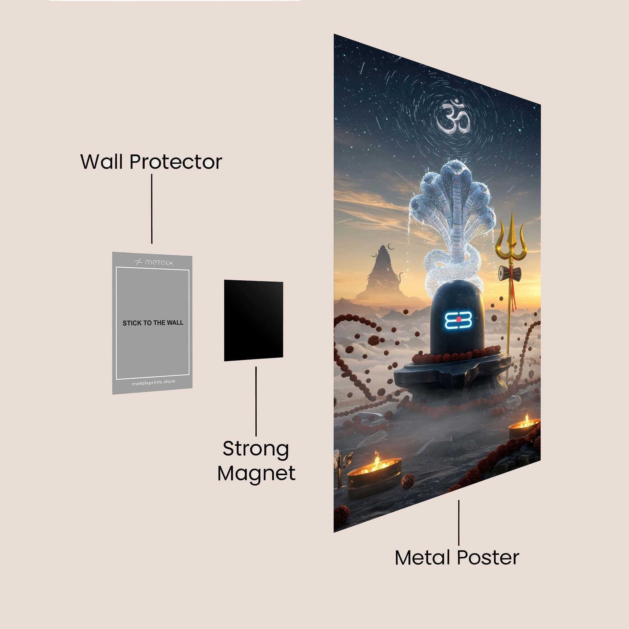 Shiva Serenity Safe Wall Magnetic / M