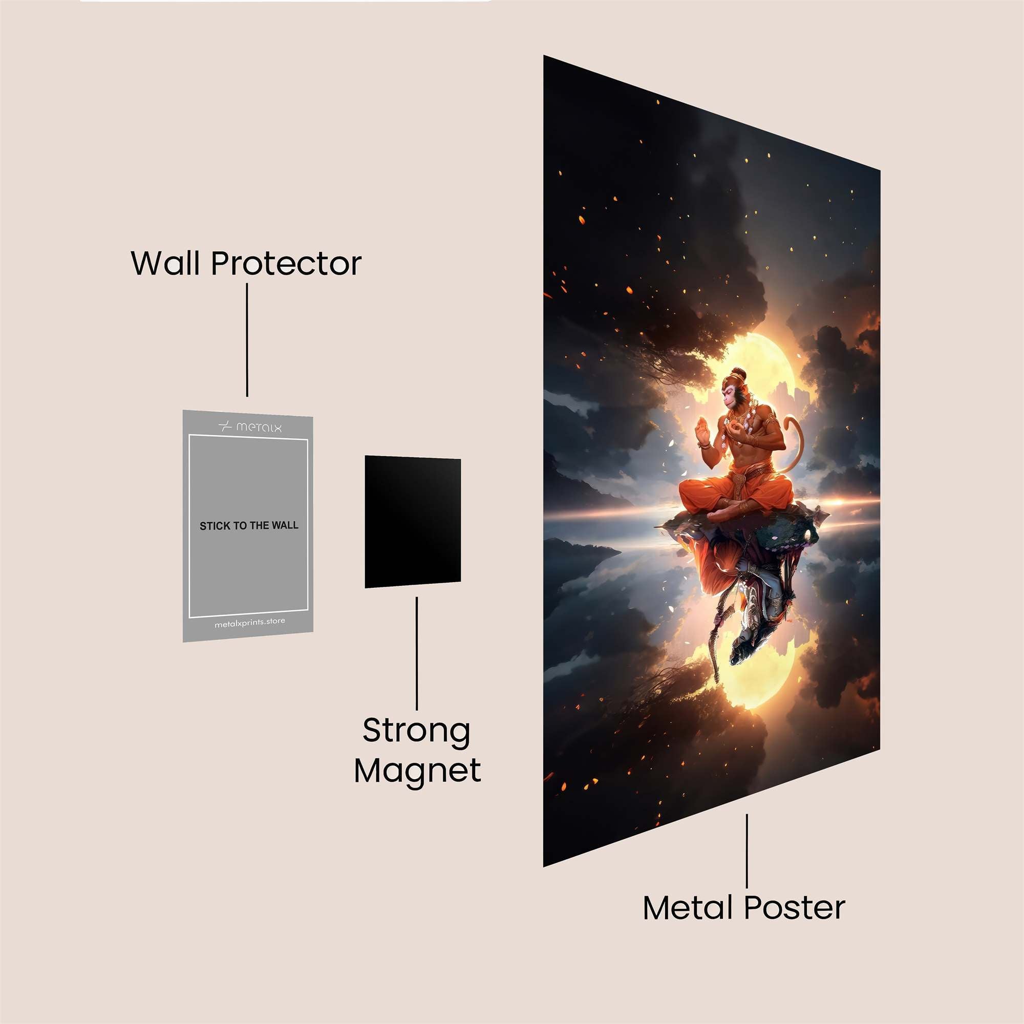 Hanuman Radiant Safe Wall Magnetic / M