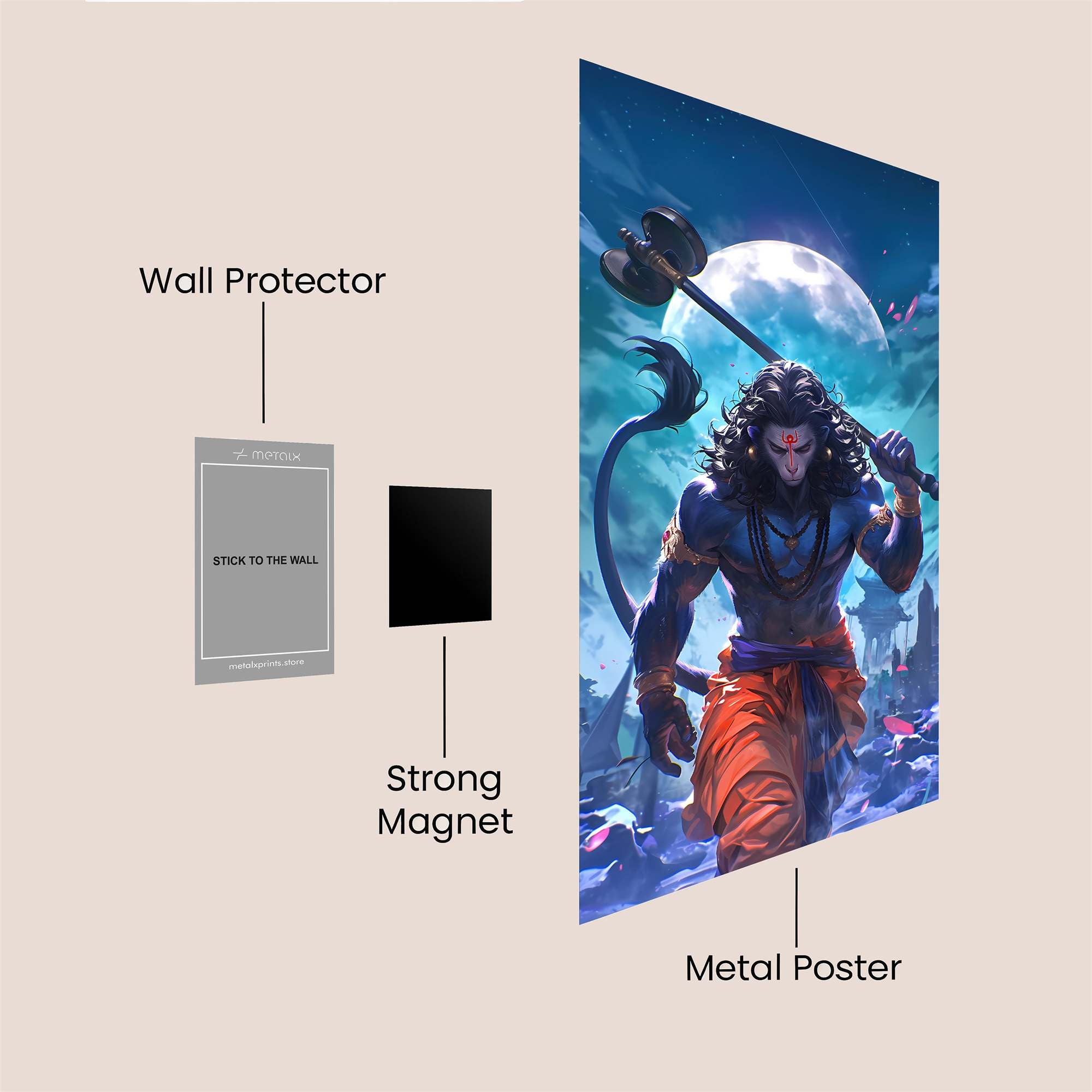 Hanuman Valor Safe Wall Magnetic / M
