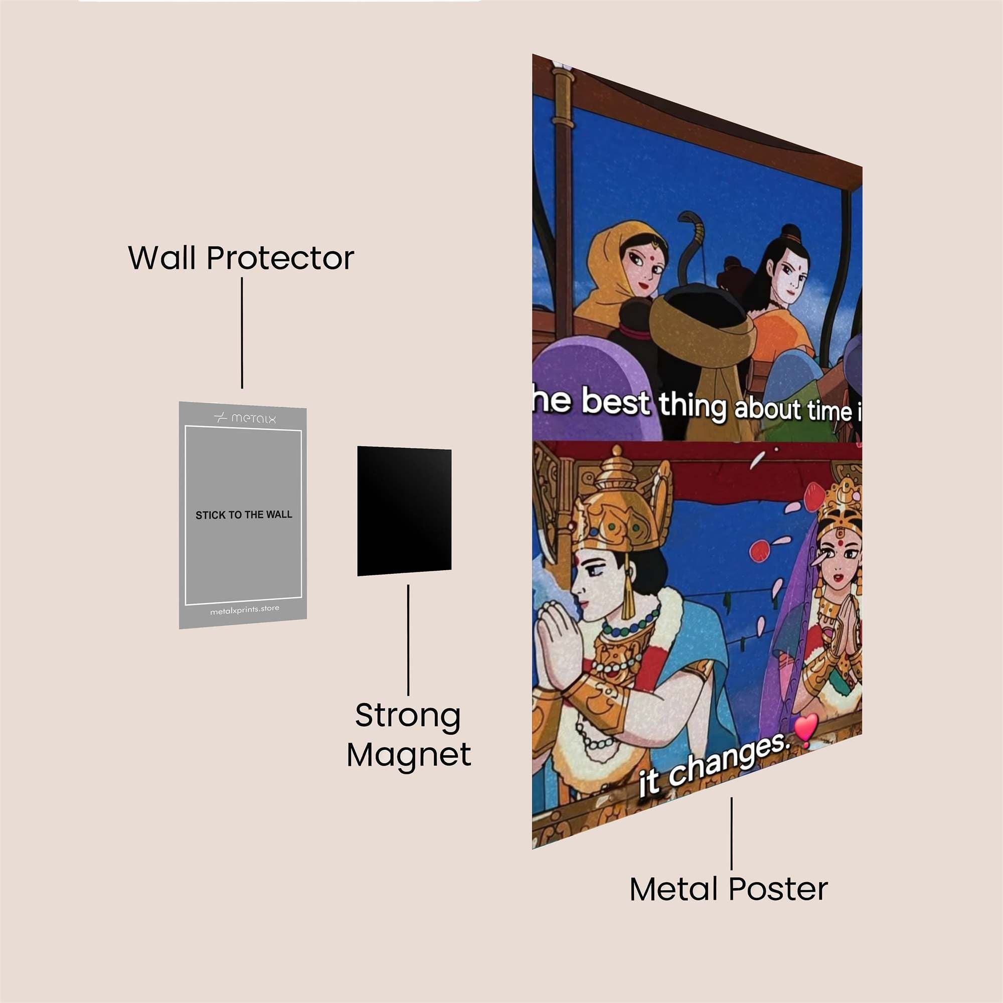 Ramayana Reflection Safe Wall Magnetic / M