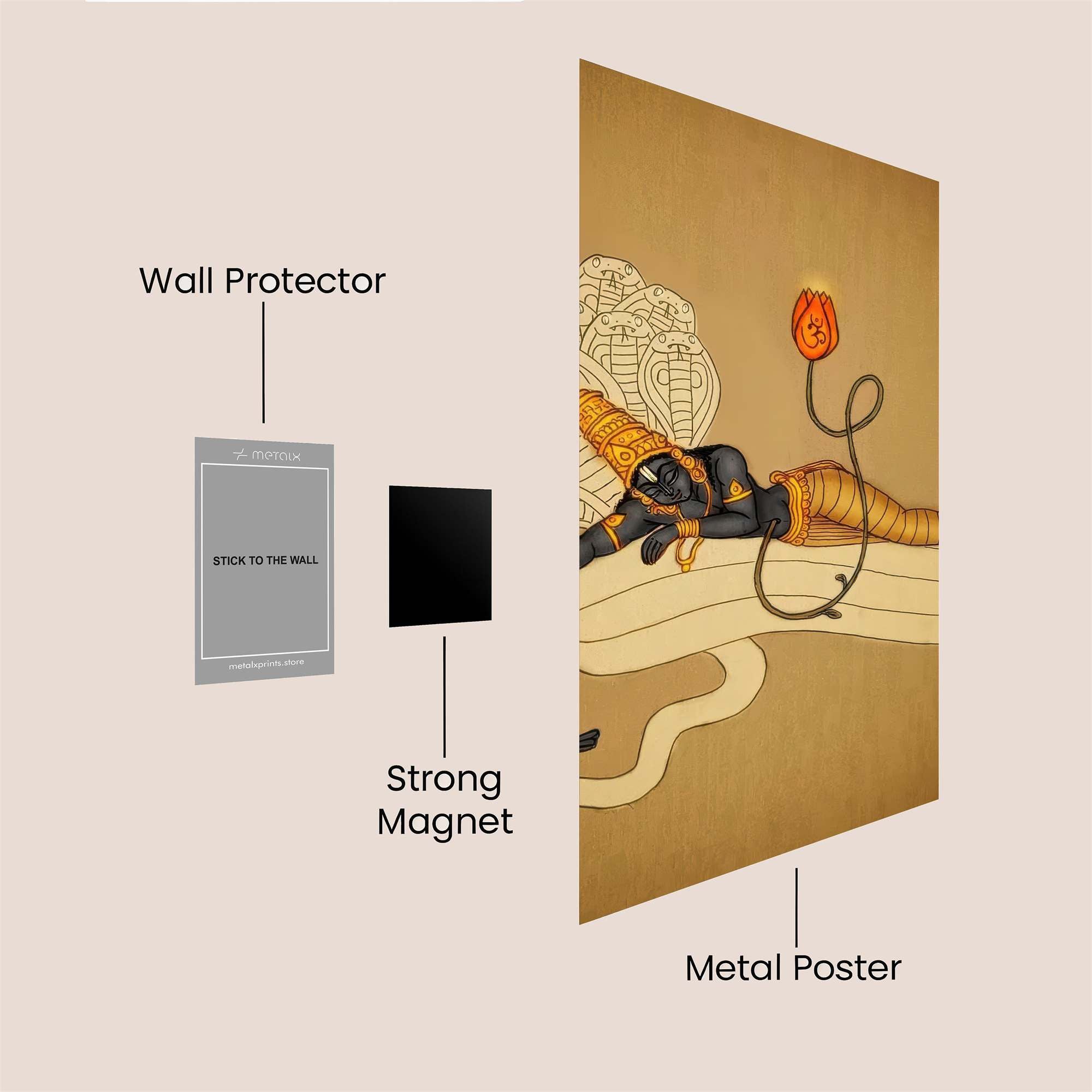 Vishnu Serene Safe Wall Magnetic / M