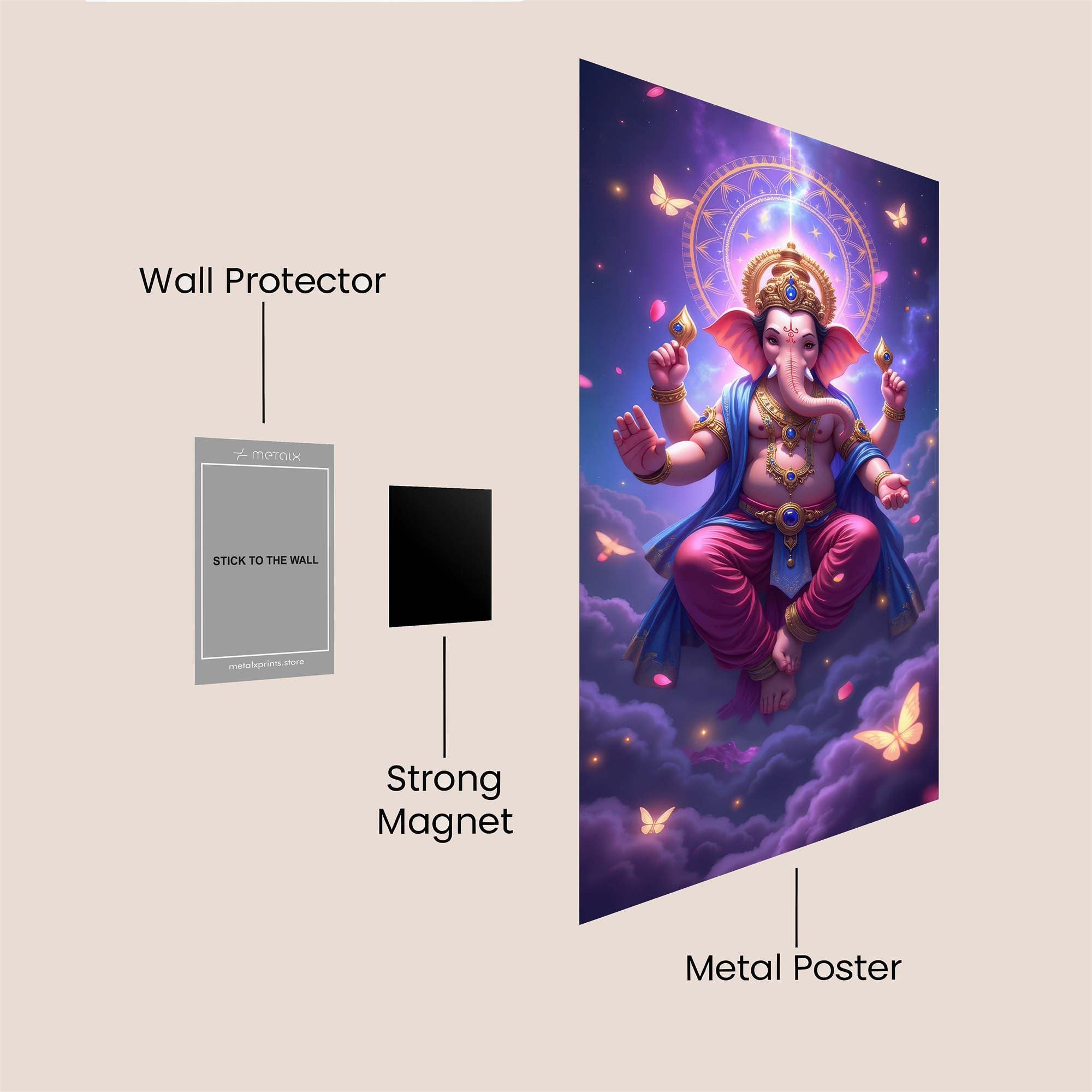 Ganesha Radiant Safe Wall Magnetic / M
