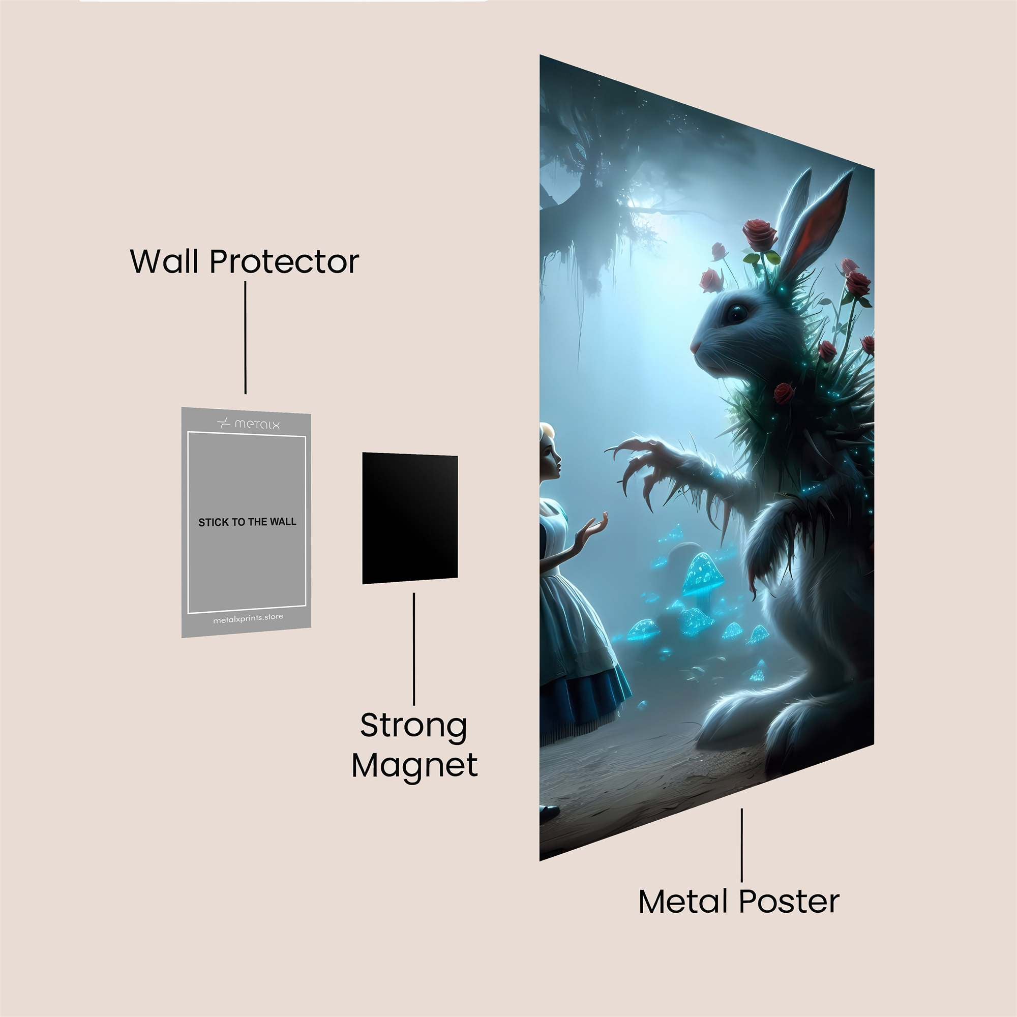 Alice Enchanted Safe Wall Magnetic / M