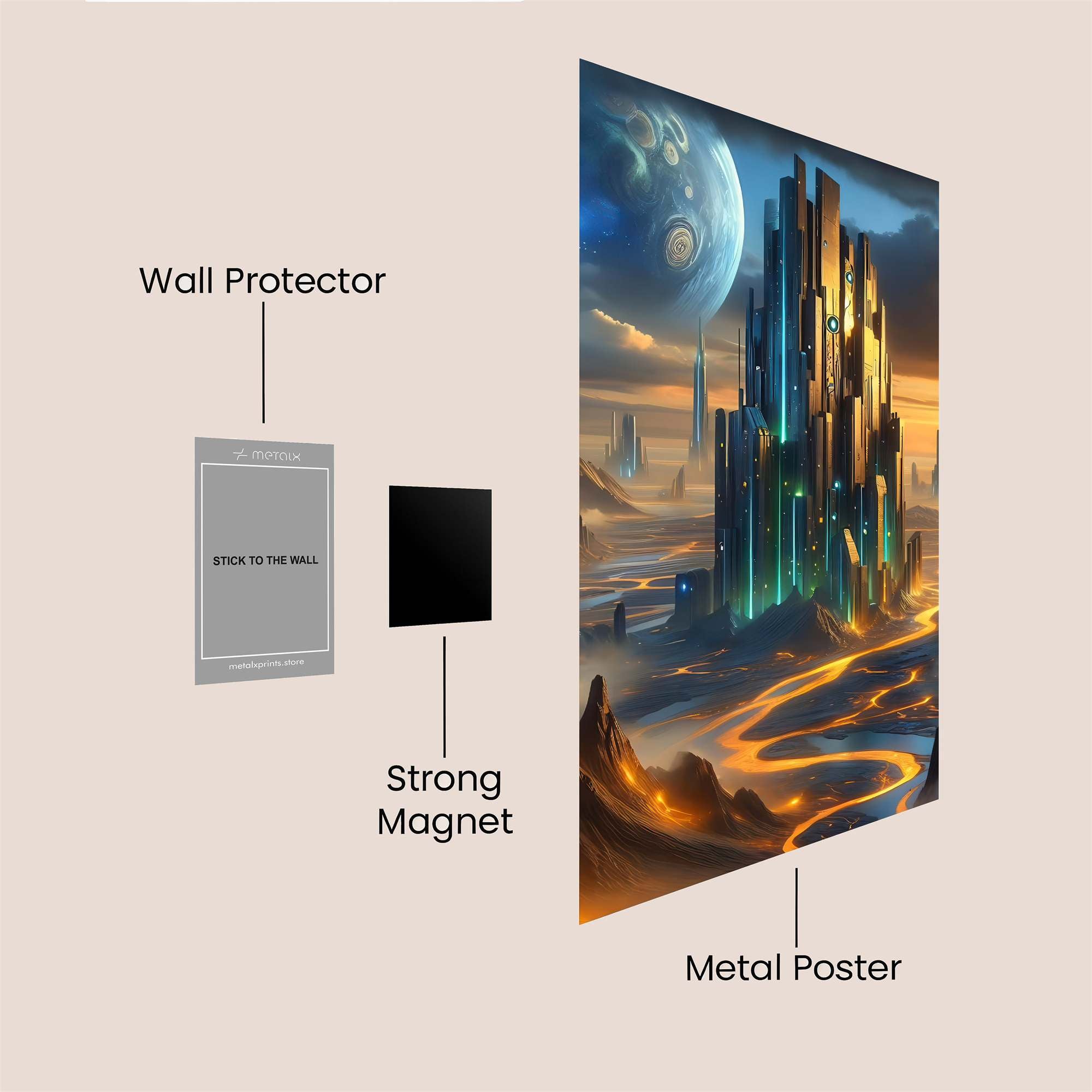 Neon Citadel Safe Wall Magnetic / M