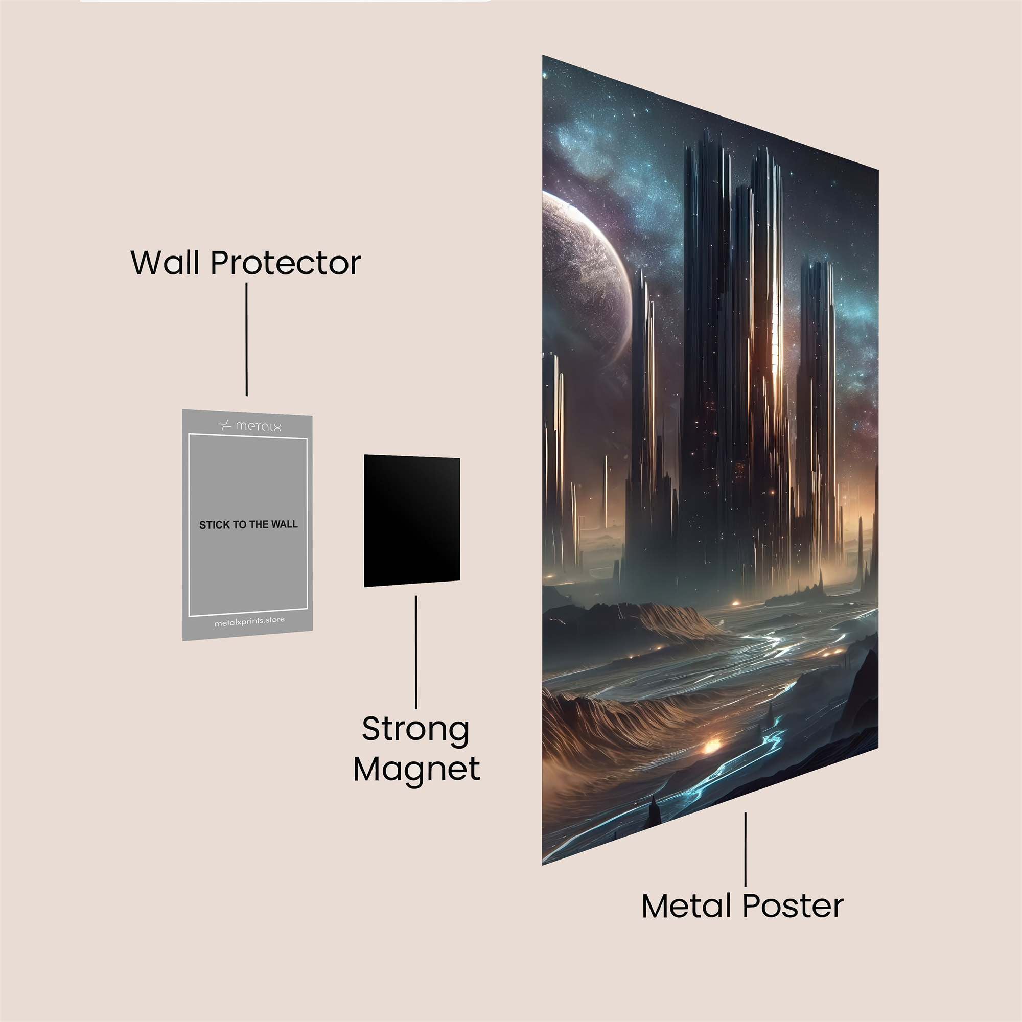 Cosmic Serenity Safe Wall Magnetic / M