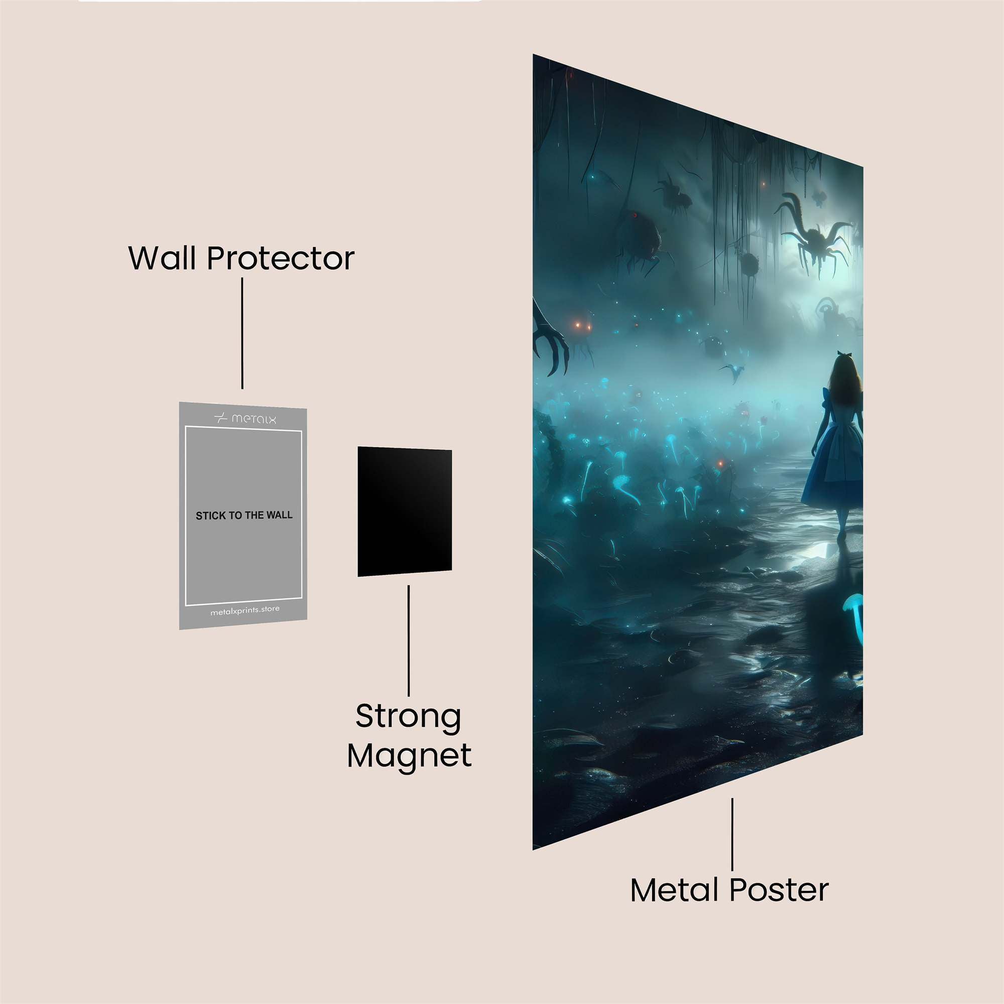 Alice Enchanted Safe Wall Magnetic / M