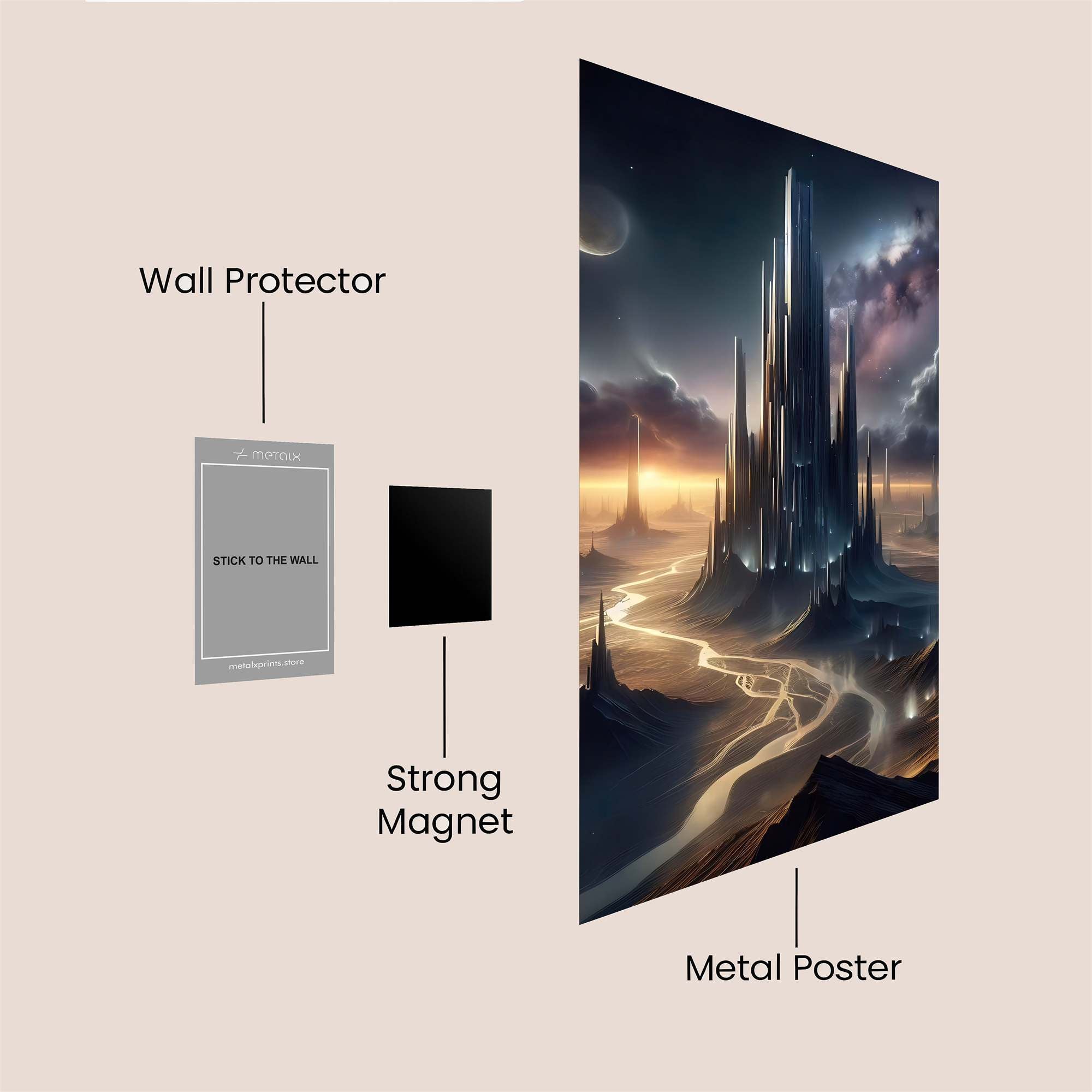 Spire Serenity Safe Wall Magnetic / M