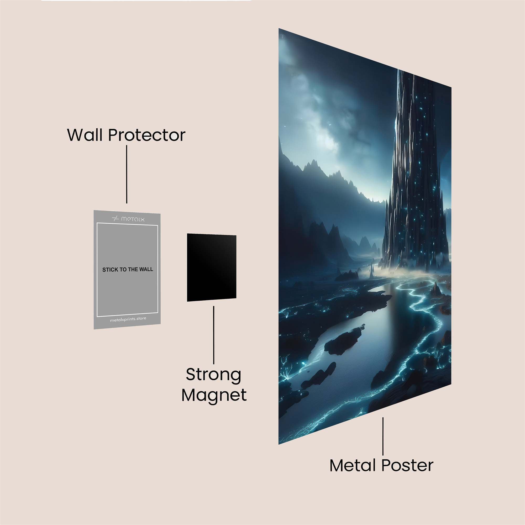 Tower Enigmatic Safe Wall Magnetic / M