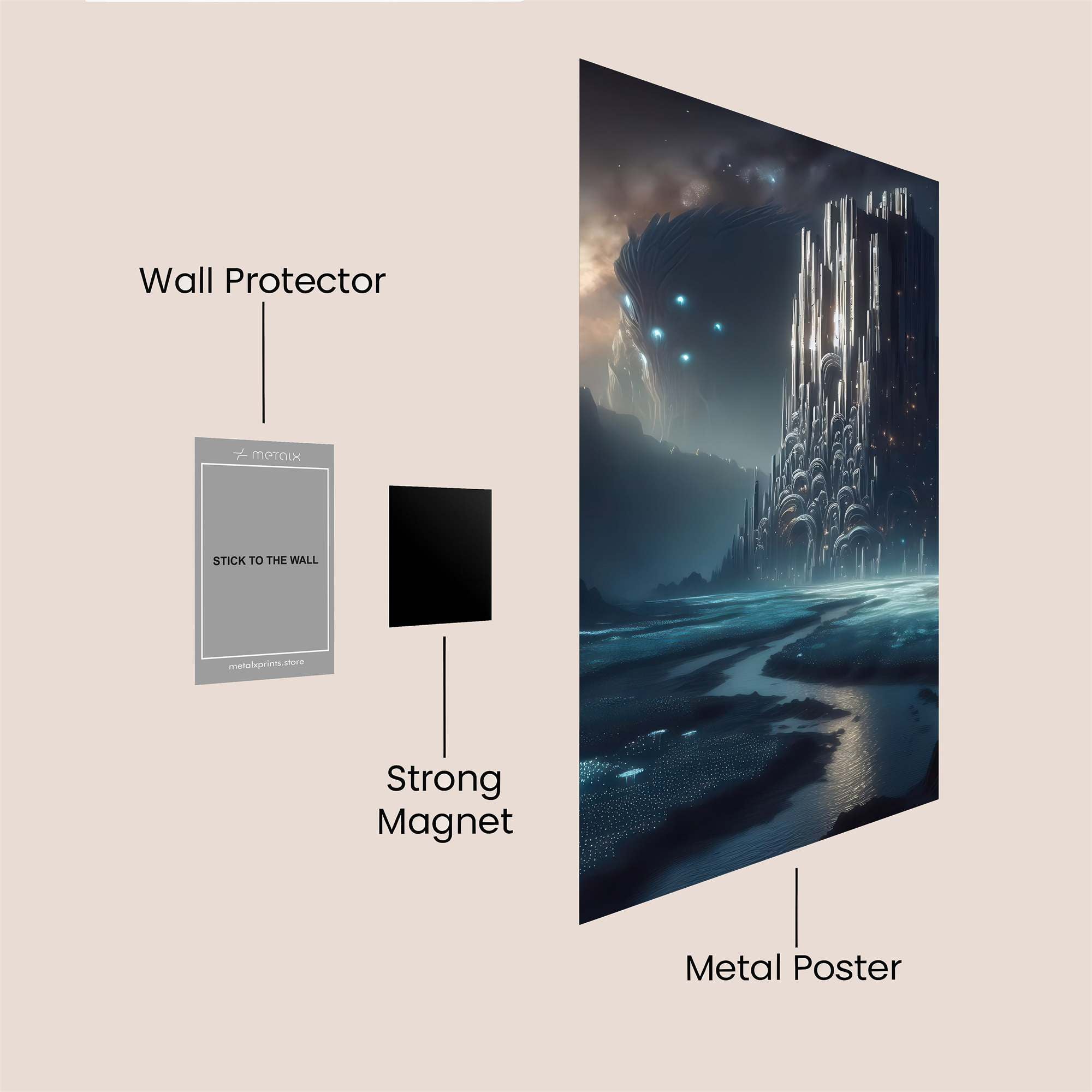 Starlit Citadel Safe Wall Magnetic / M