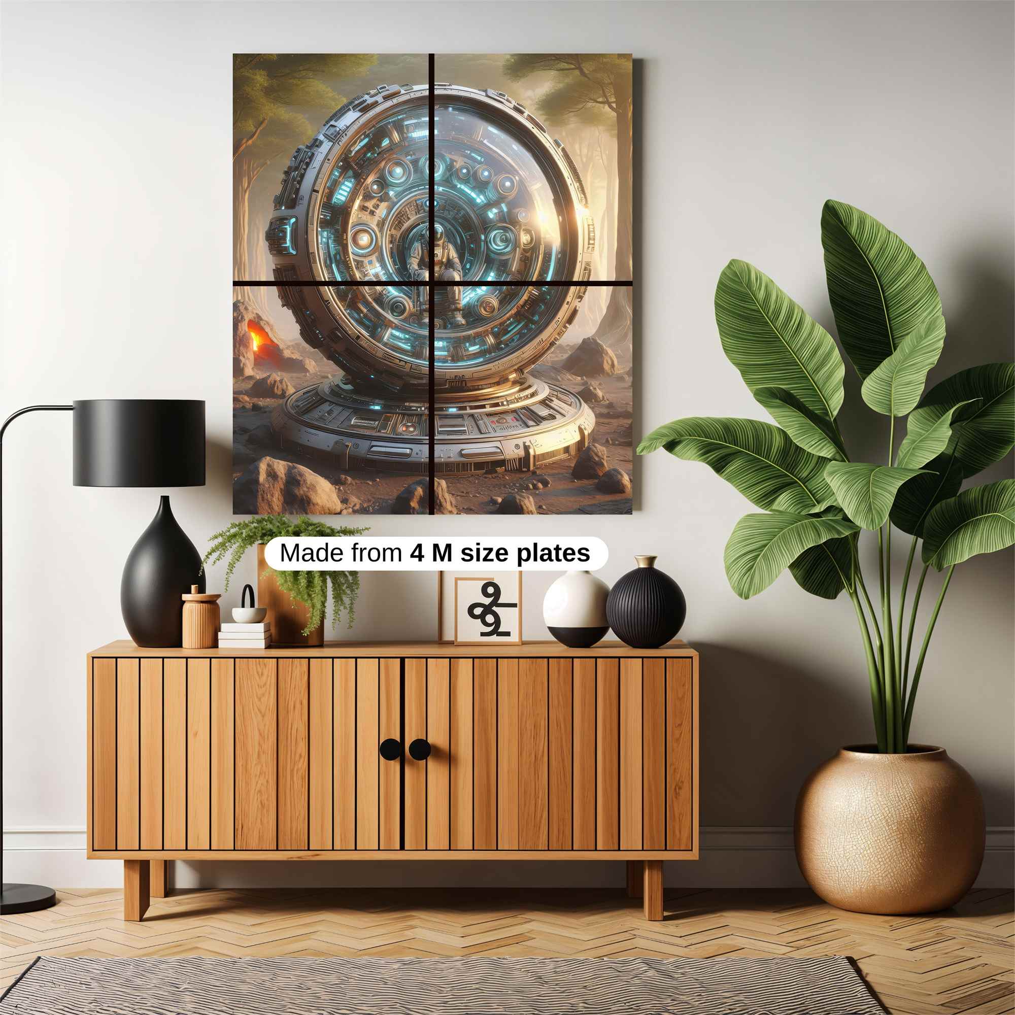 Astronaut Enigma Safe Wall Magnetic / M