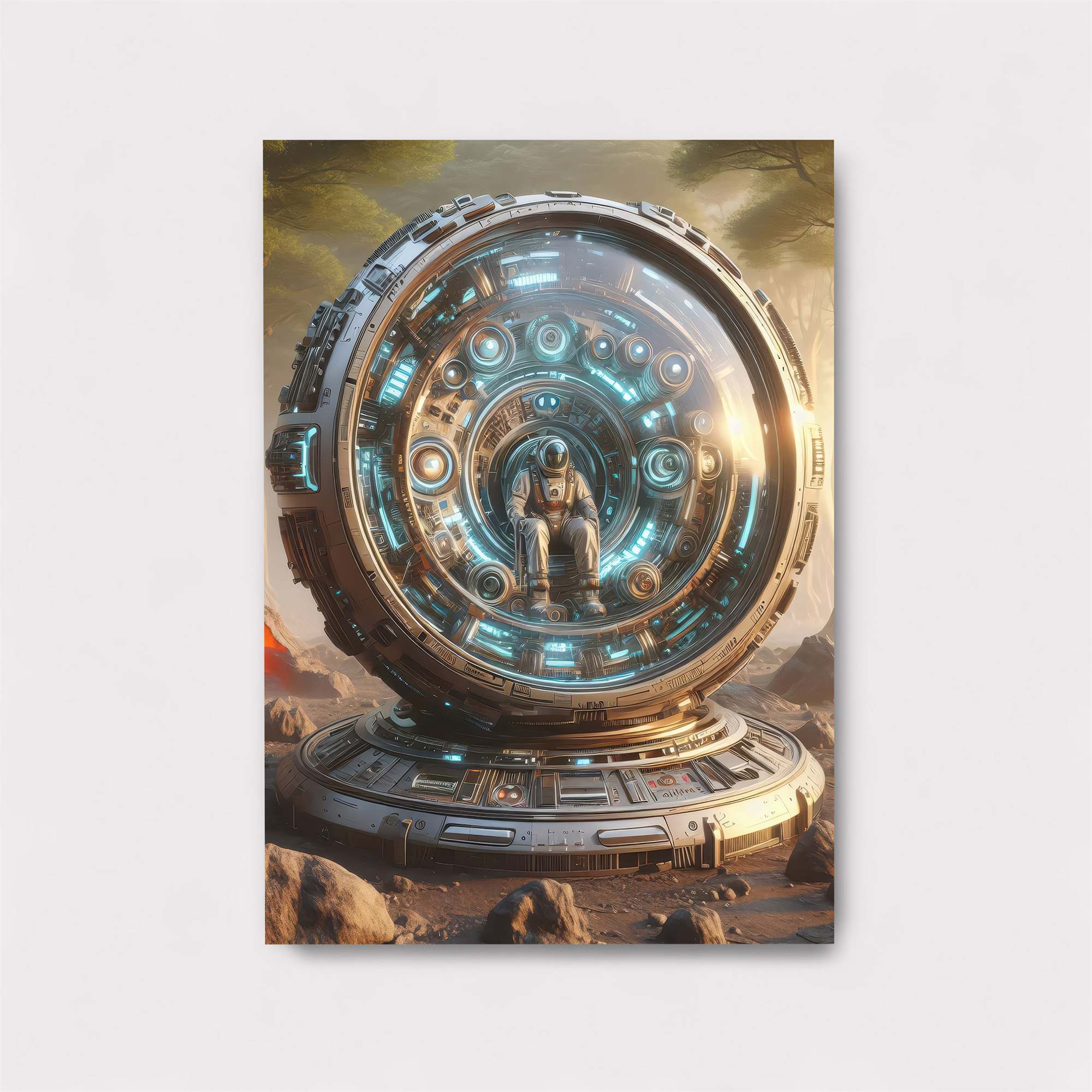 Astronaut Enigma Safe Wall Magnetic / M