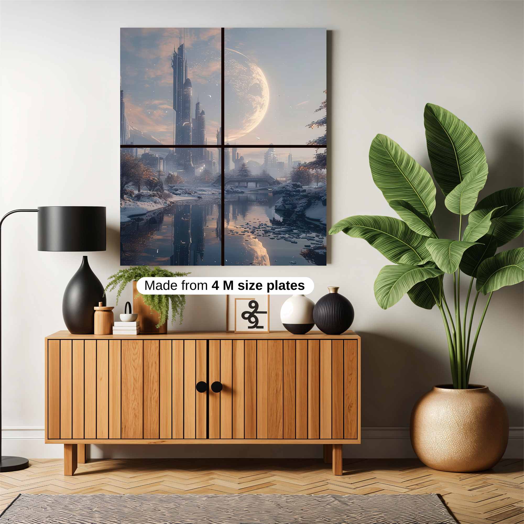 Futuristic Serenity Safe Wall Magnetic / M