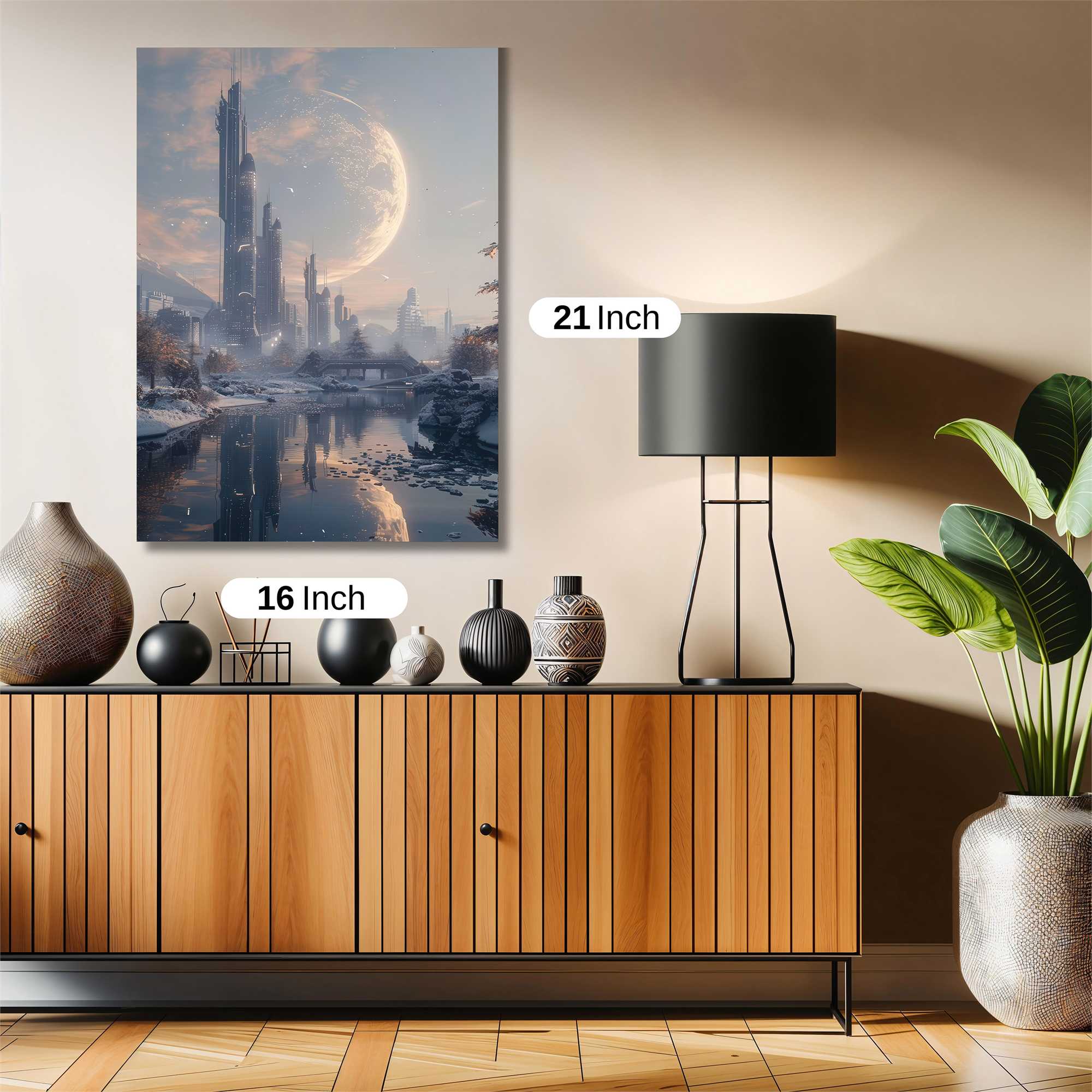 Futuristic Serenity Safe Wall Magnetic / M