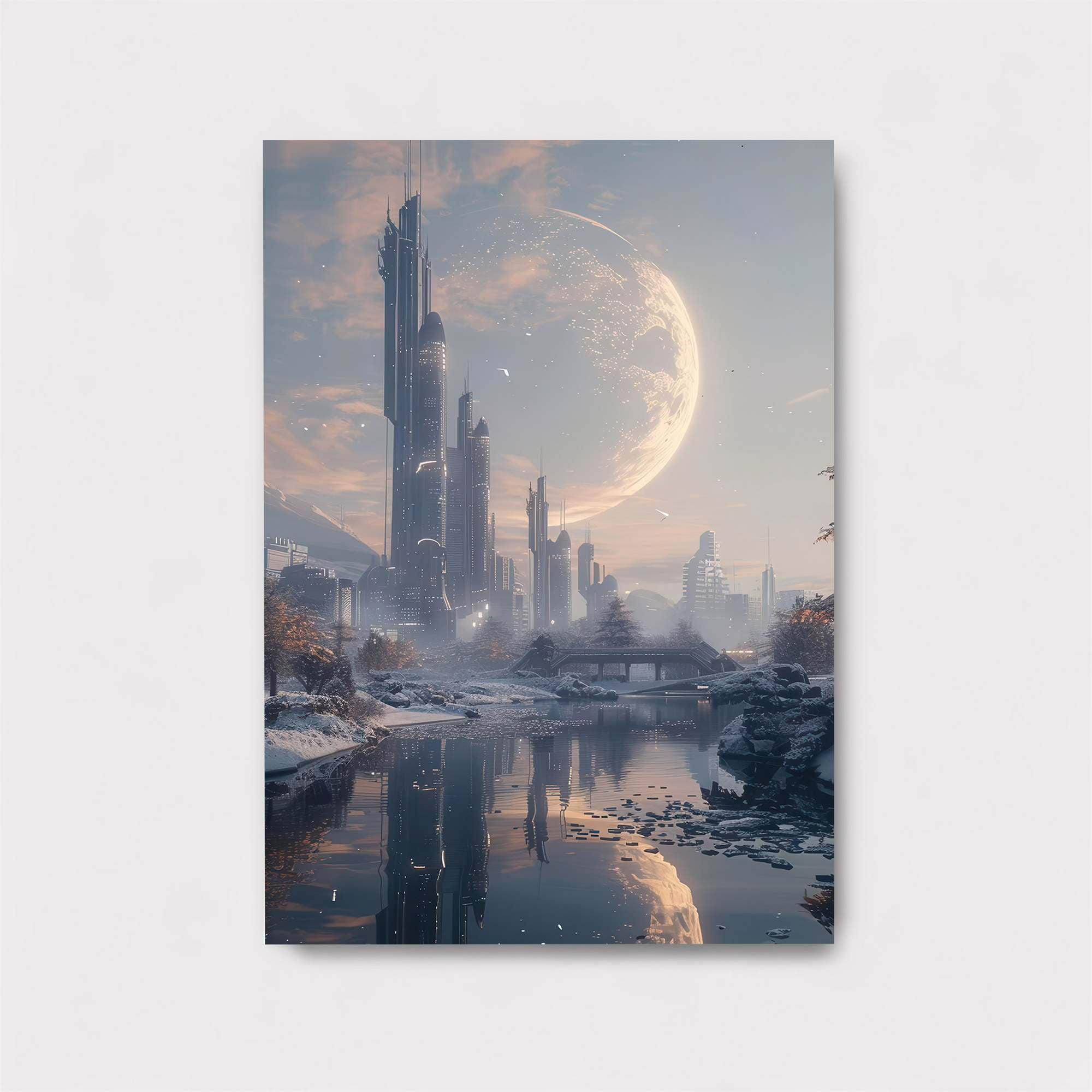 Futuristic Serenity Safe Wall Magnetic / M