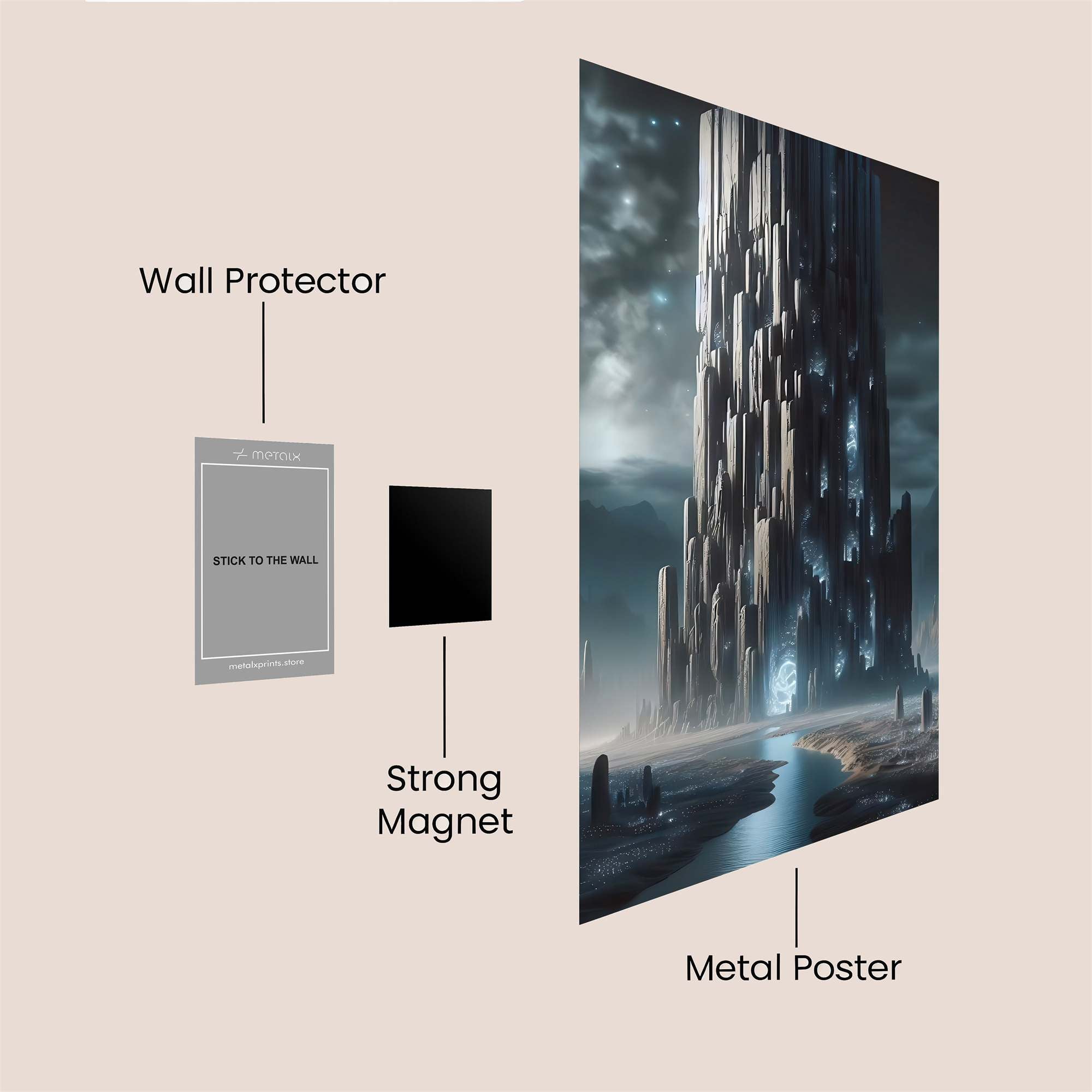 Tower Enigma Safe Wall Magnetic / M