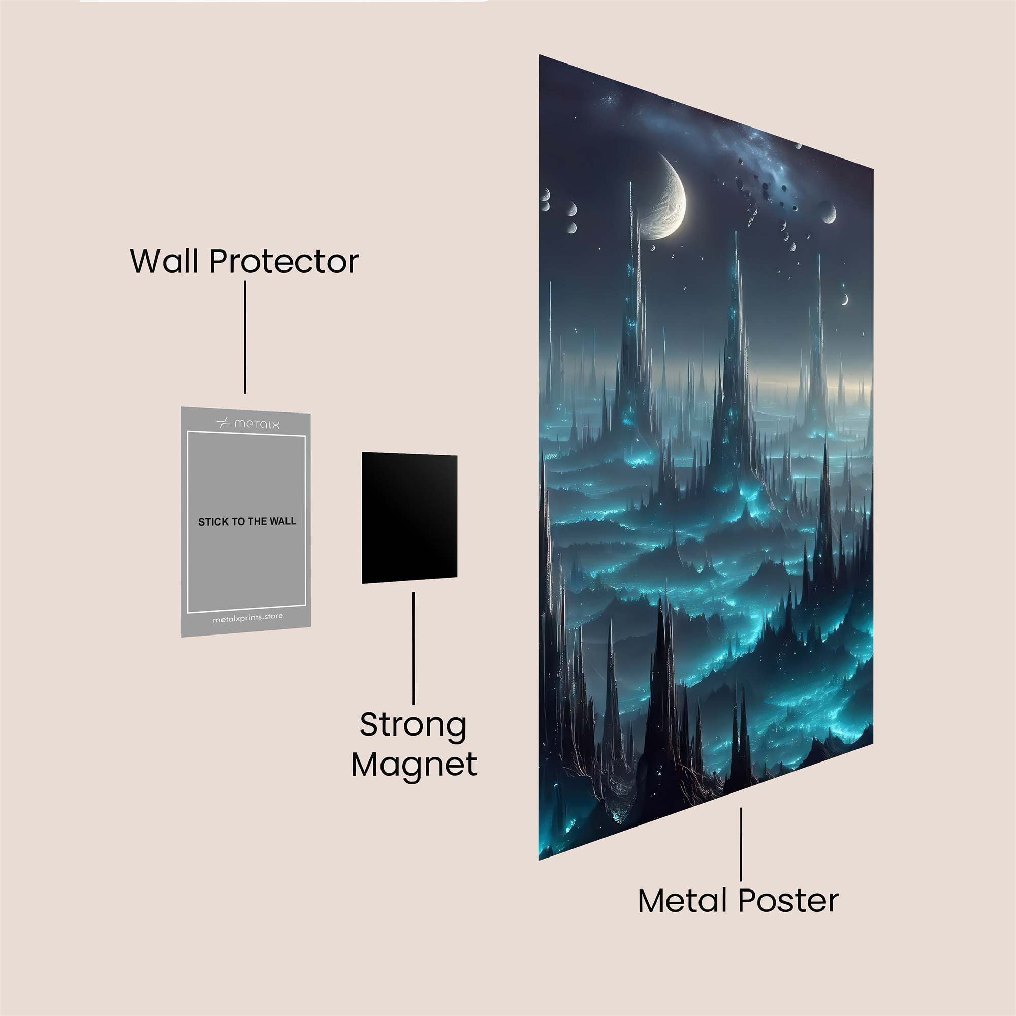 Alien Serenity Safe Wall Magnetic / M