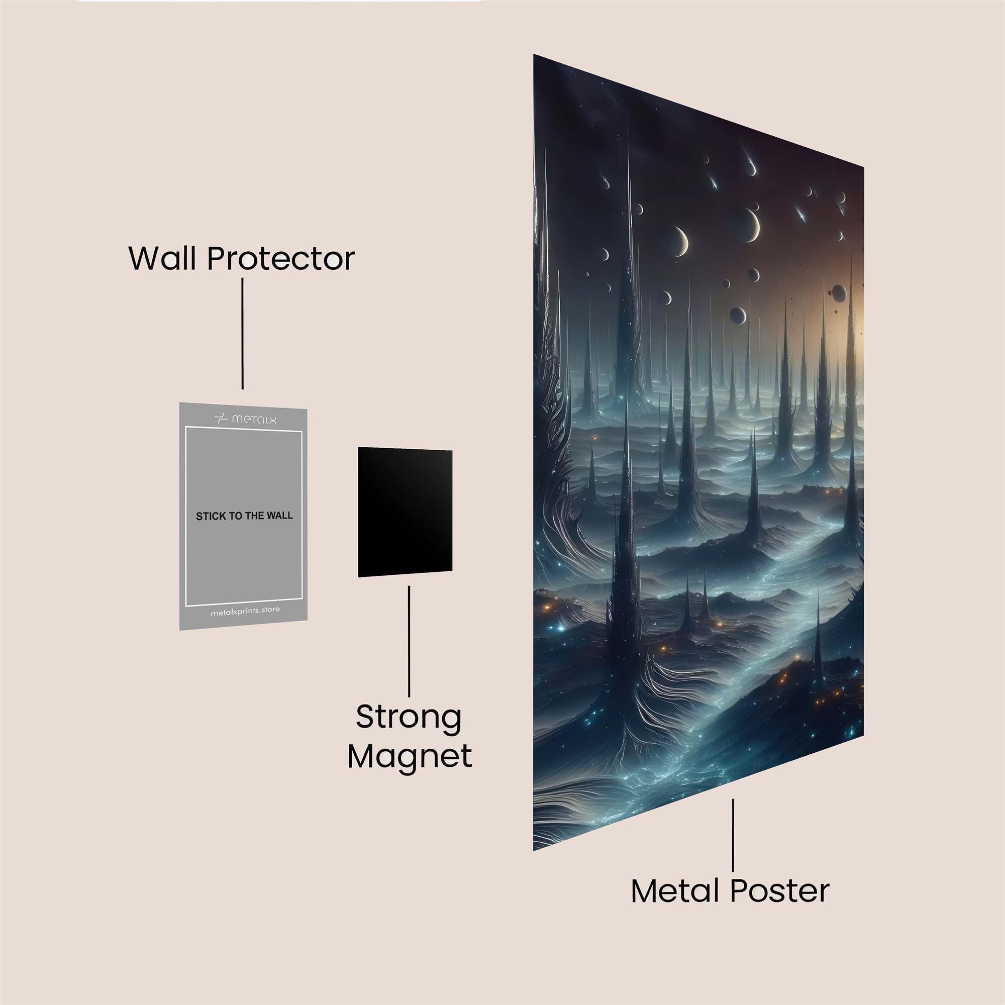 Cosmic Serenity Safe Wall Magnetic / M