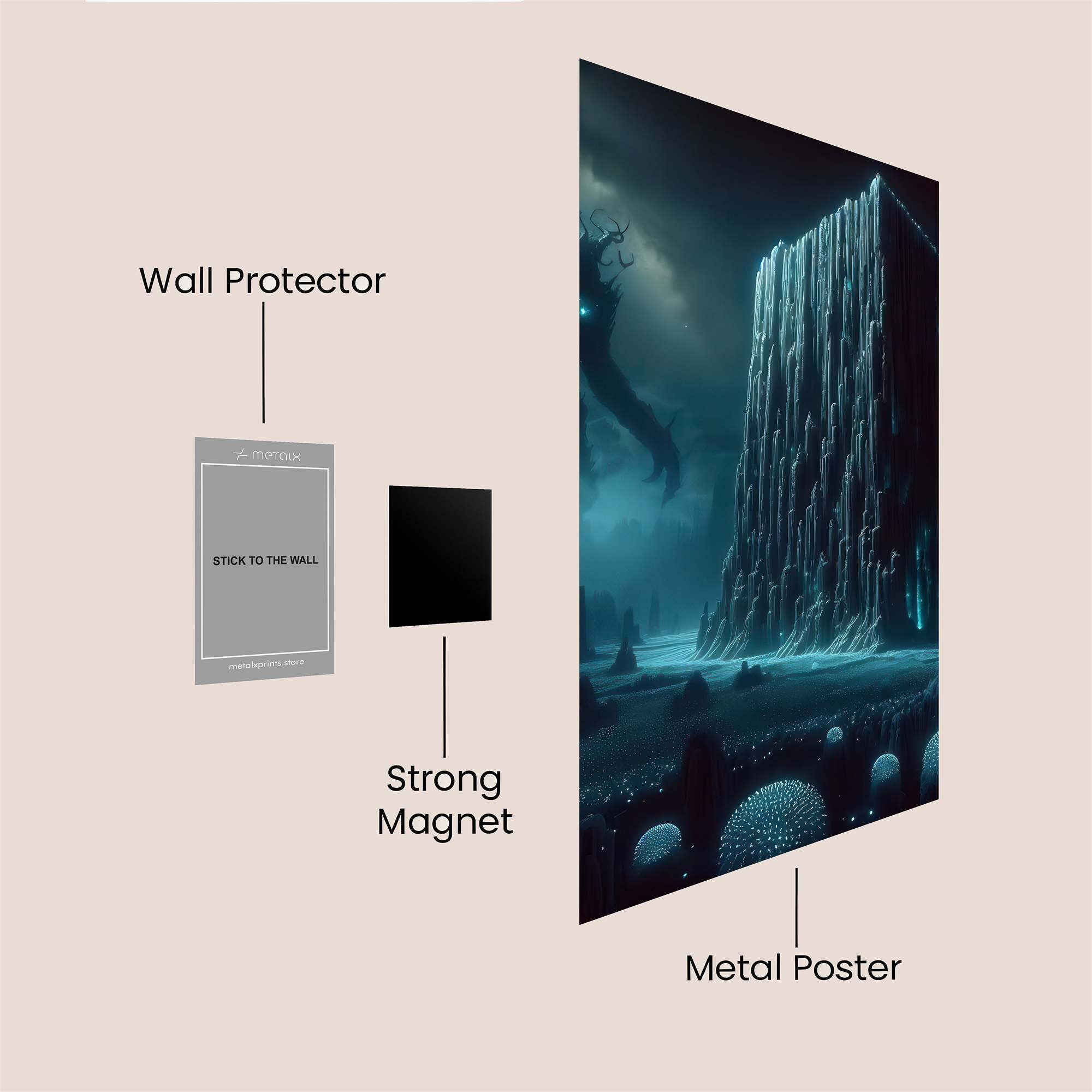 Wendigo Wail Safe Wall Magnetic / M