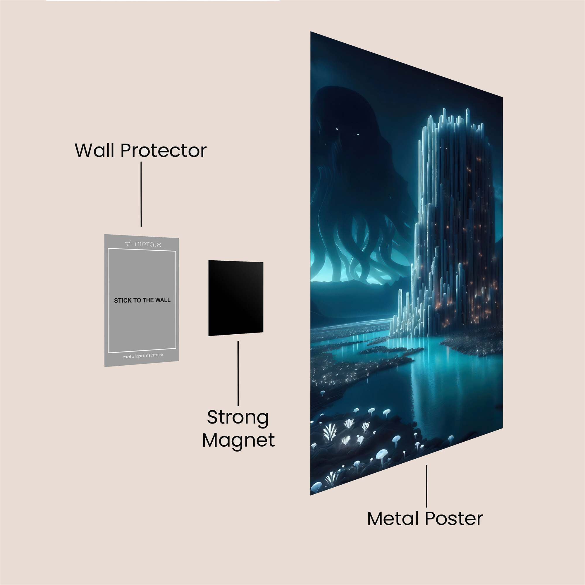 Cthulhu Dreamscape Safe Wall Magnetic / M