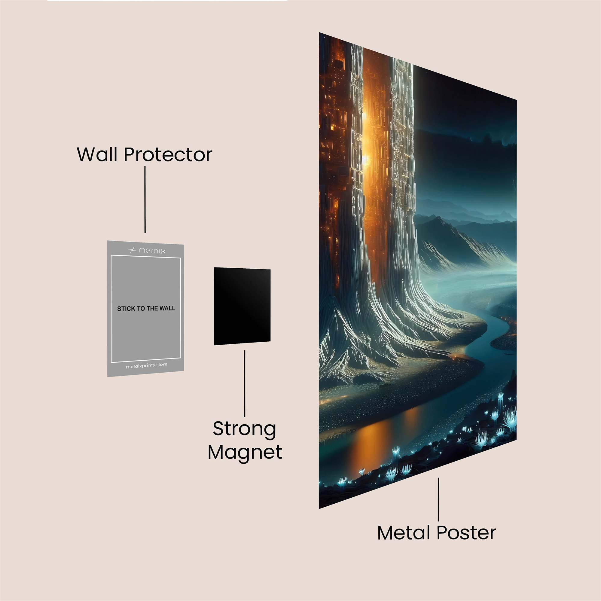 Monolith Mystery Safe Wall Magnetic / M