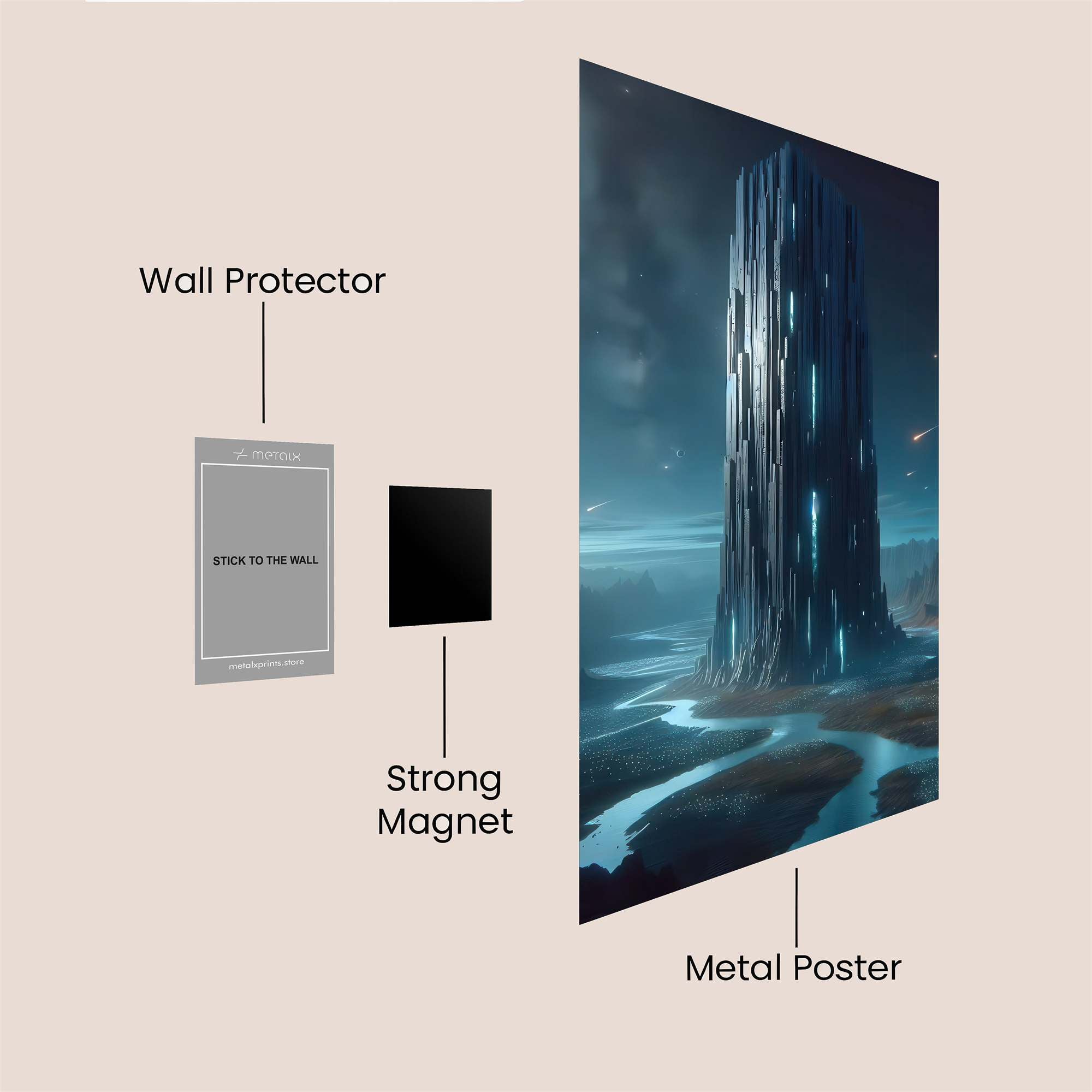 Monolith Serenity Safe Wall Magnetic / M
