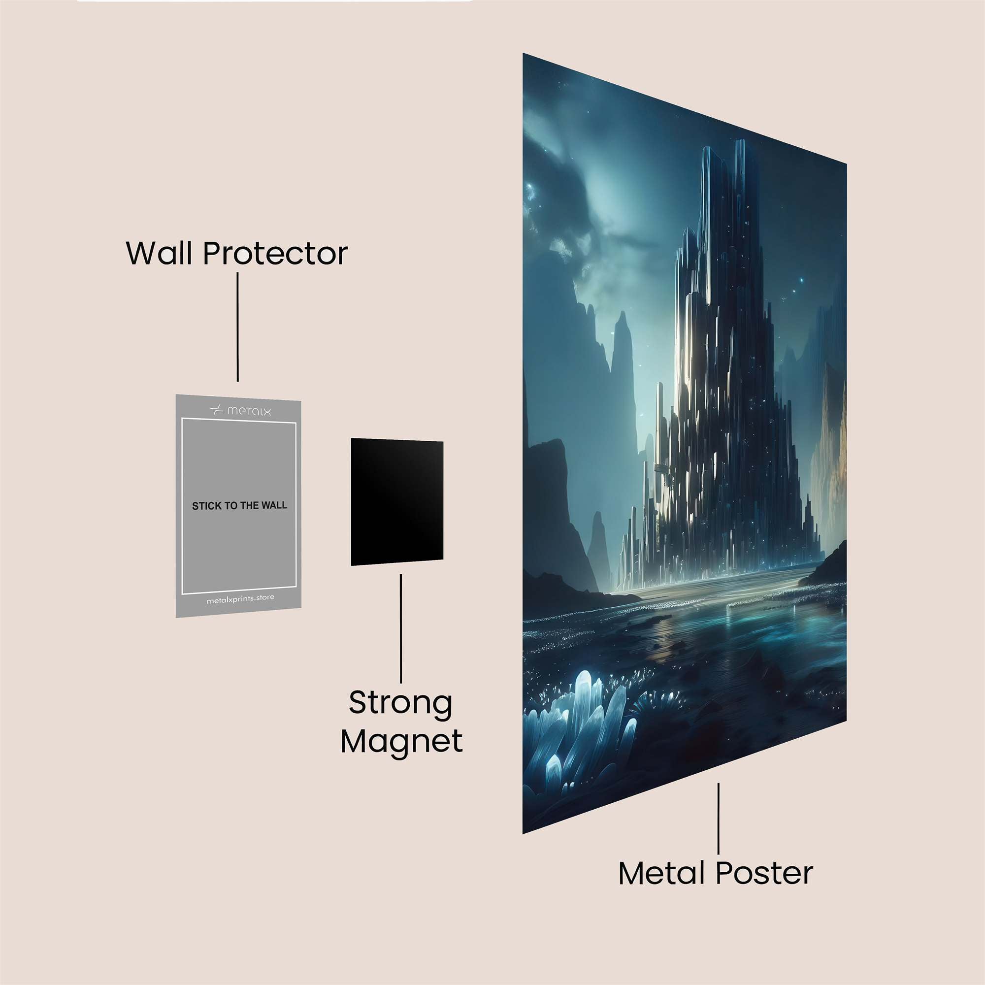 Crystal Majesty Safe Wall Magnetic / M