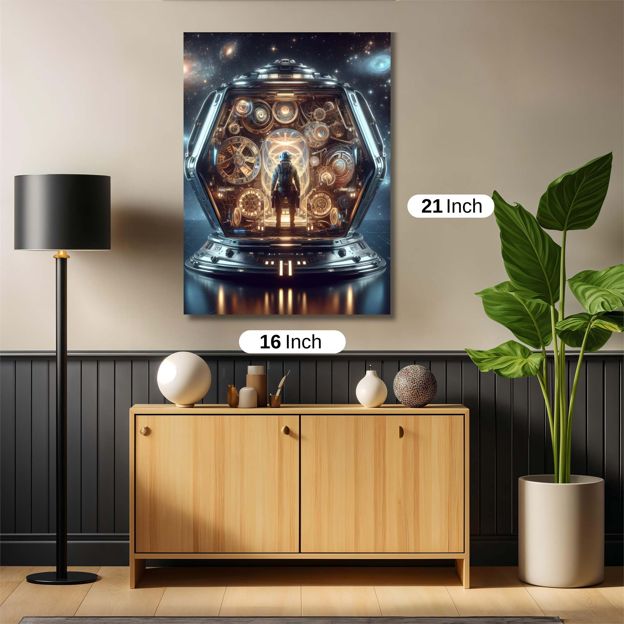 Astronaut Enigma Safe Wall Magnetic / M