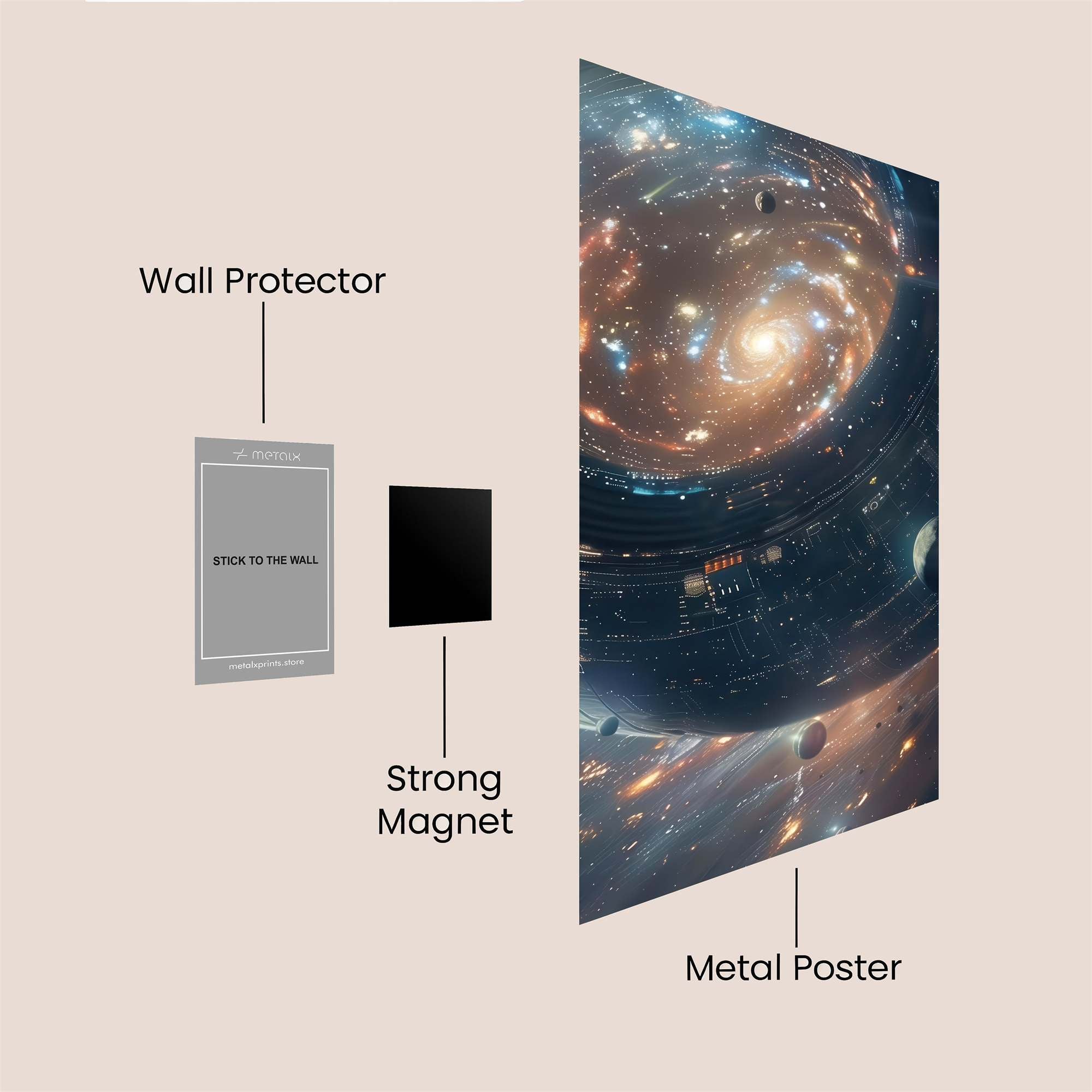 Galactic Enigma Safe Wall Magnetic / M