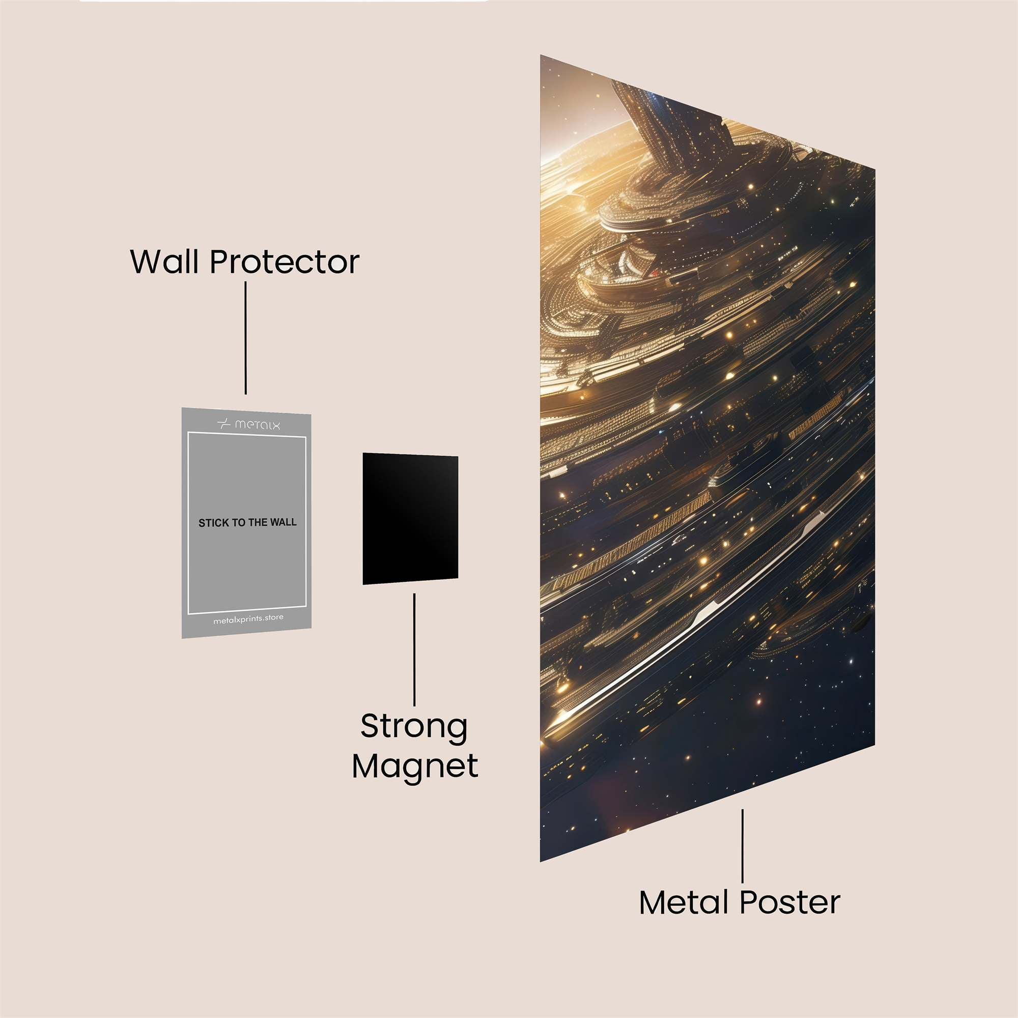 Megastructure Ethereal Safe Wall Magnetic / M