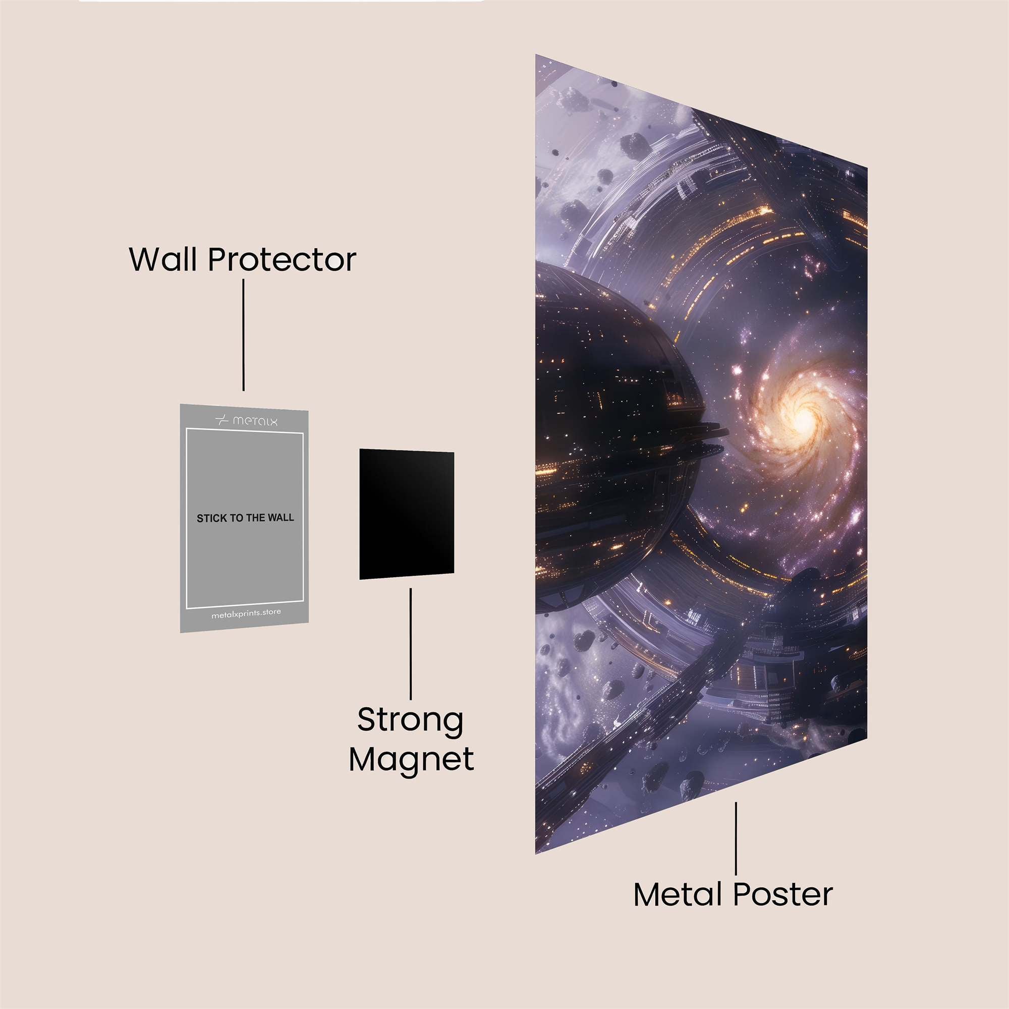 Galactic Awe Safe Wall Magnetic / M