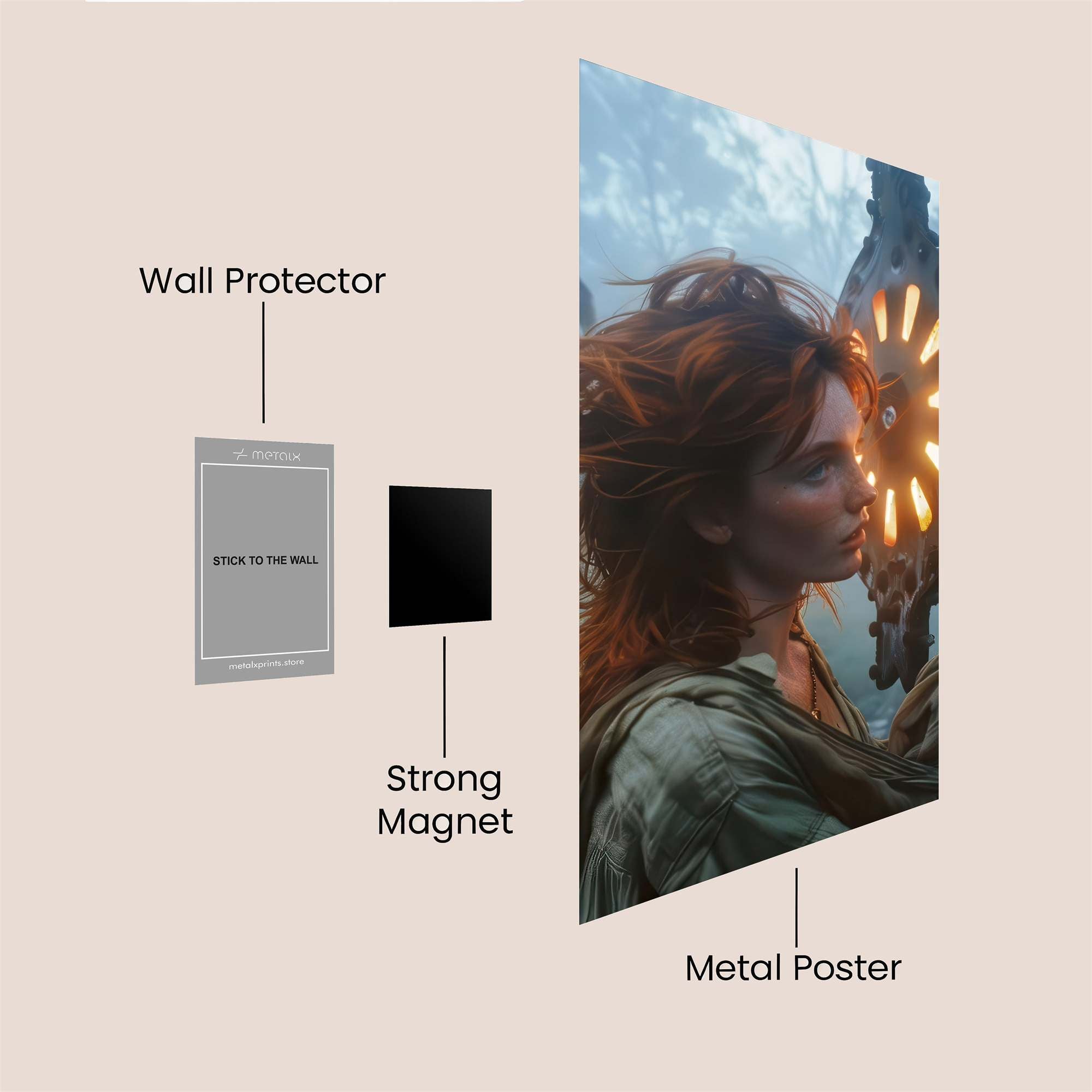 Mystic Glow Safe Wall Magnetic / M