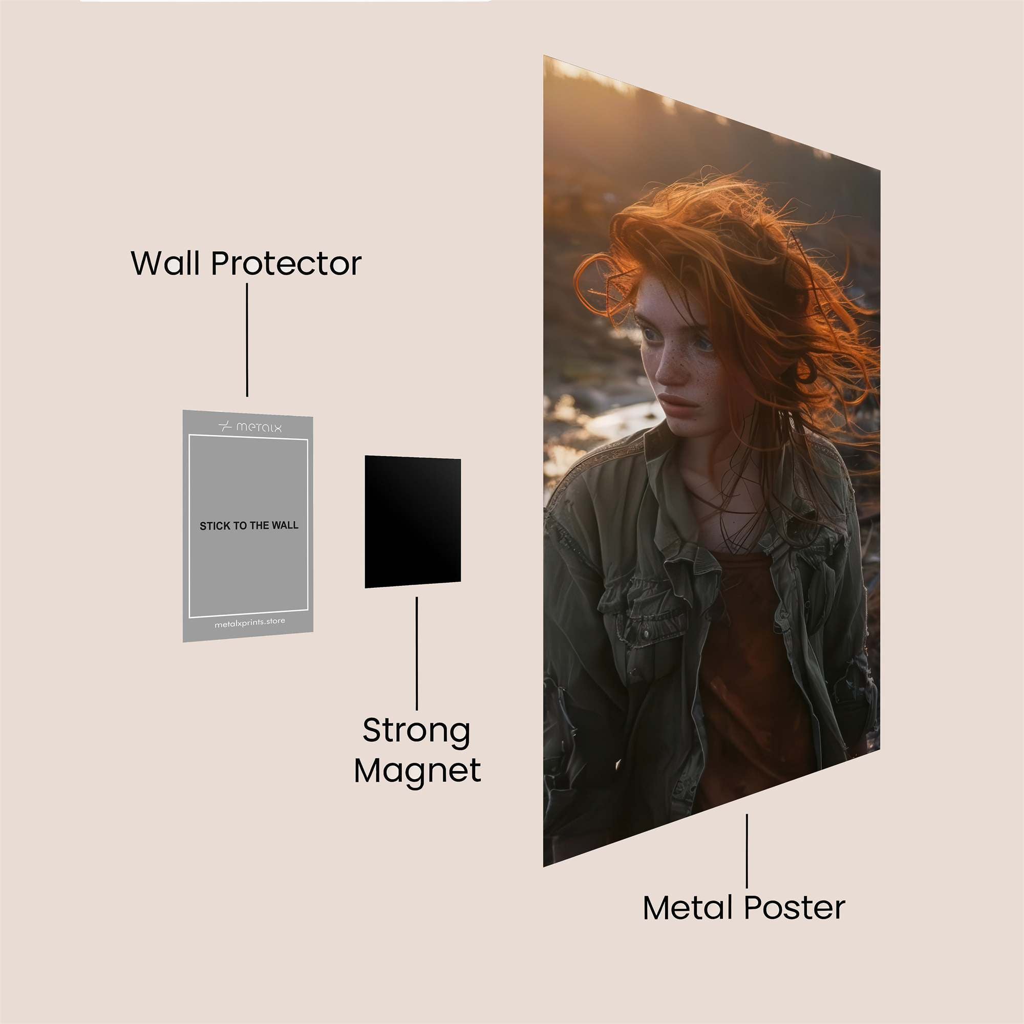 Sunset Serenity Safe Wall Magnetic / M