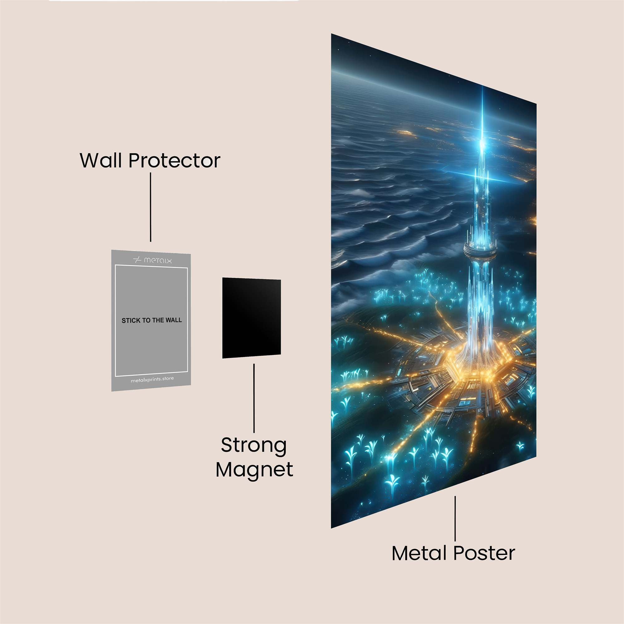 Tower Radiant Safe Wall Magnetic / M