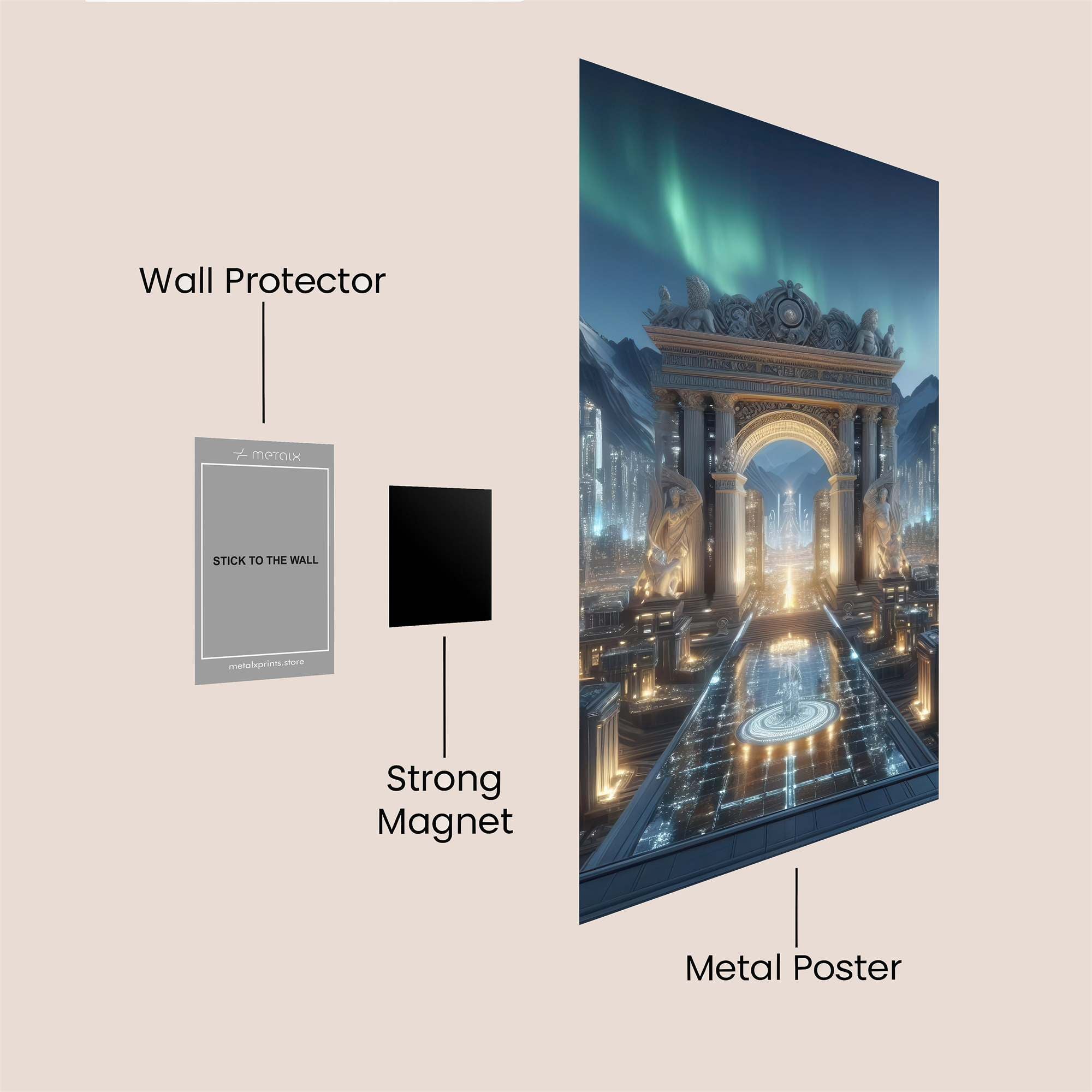 AuroraMajesty Safe Wall Magnetic / M