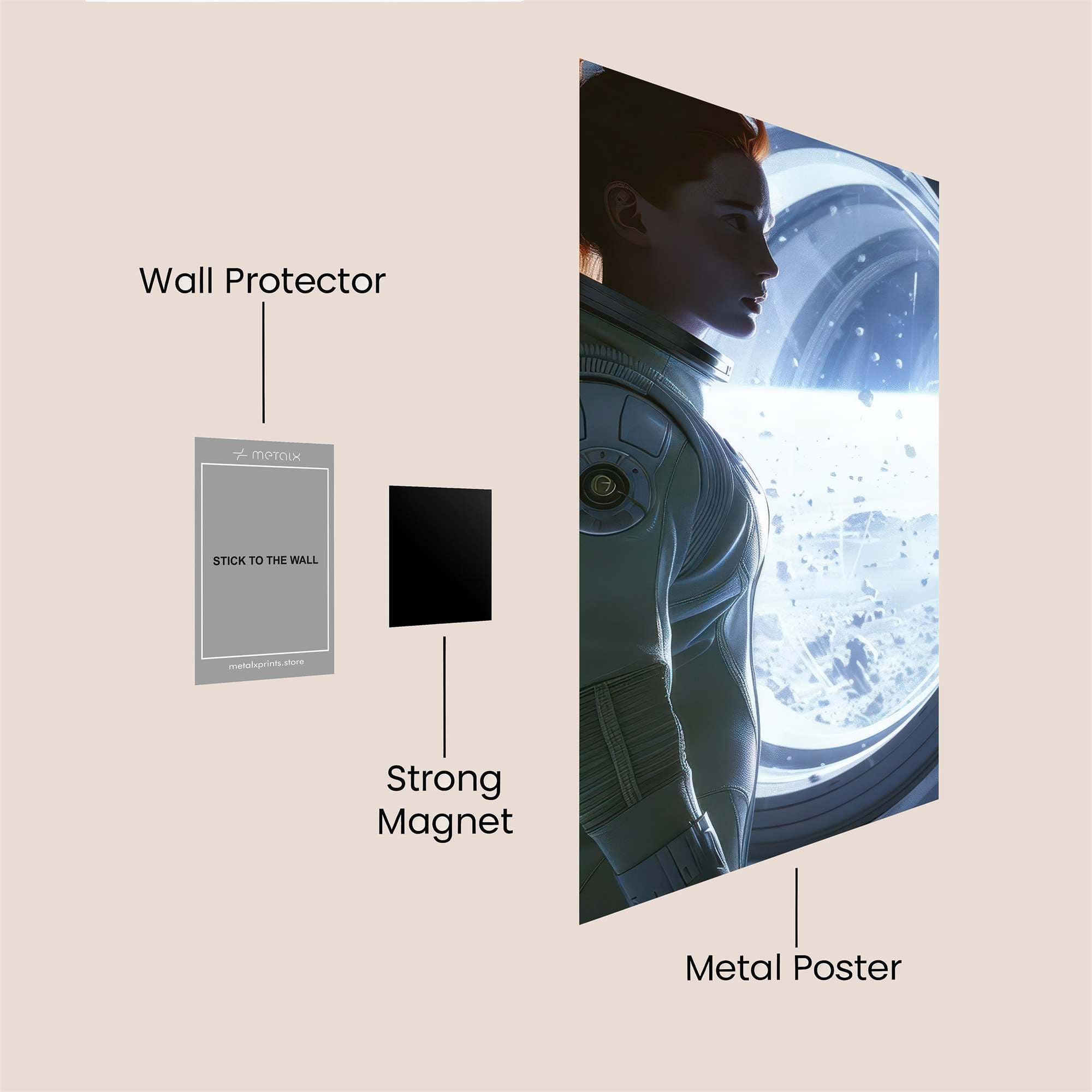 Cosmic Serenity Safe Wall Magnetic / M