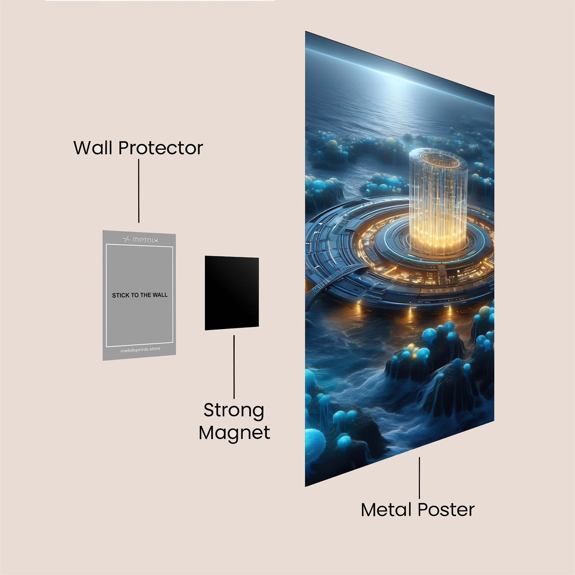 Atlantis Reawakened Safe Wall Magnetic / M