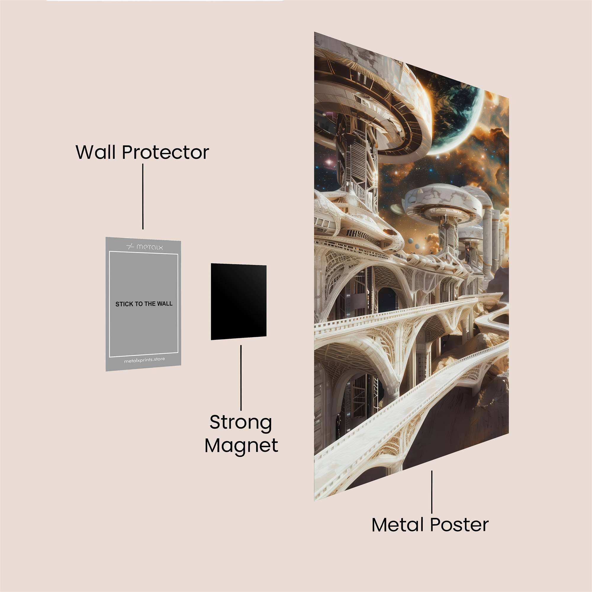 Nebula Nexus Safe Wall Magnetic / M