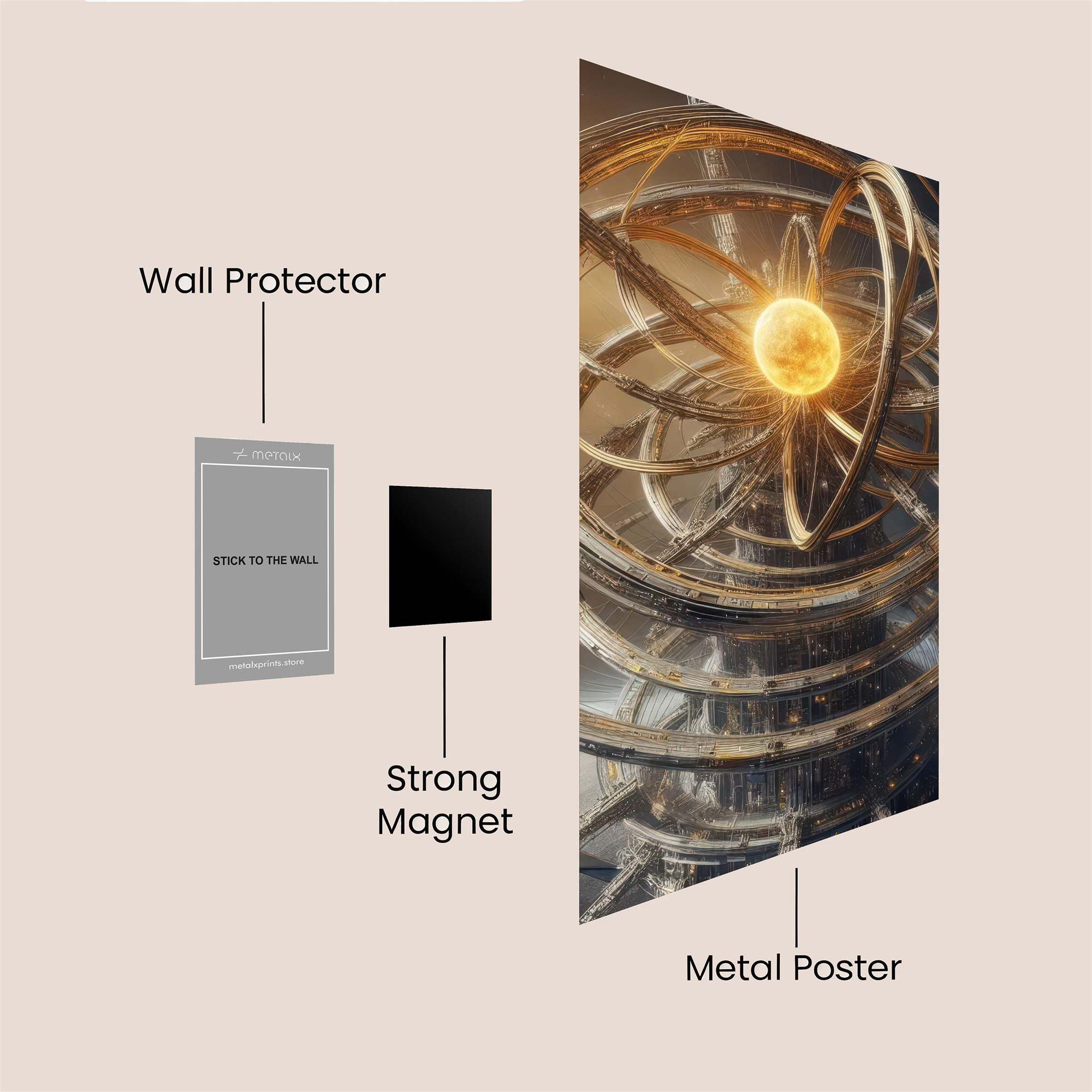Orrery Radiance Safe Wall Magnetic / M