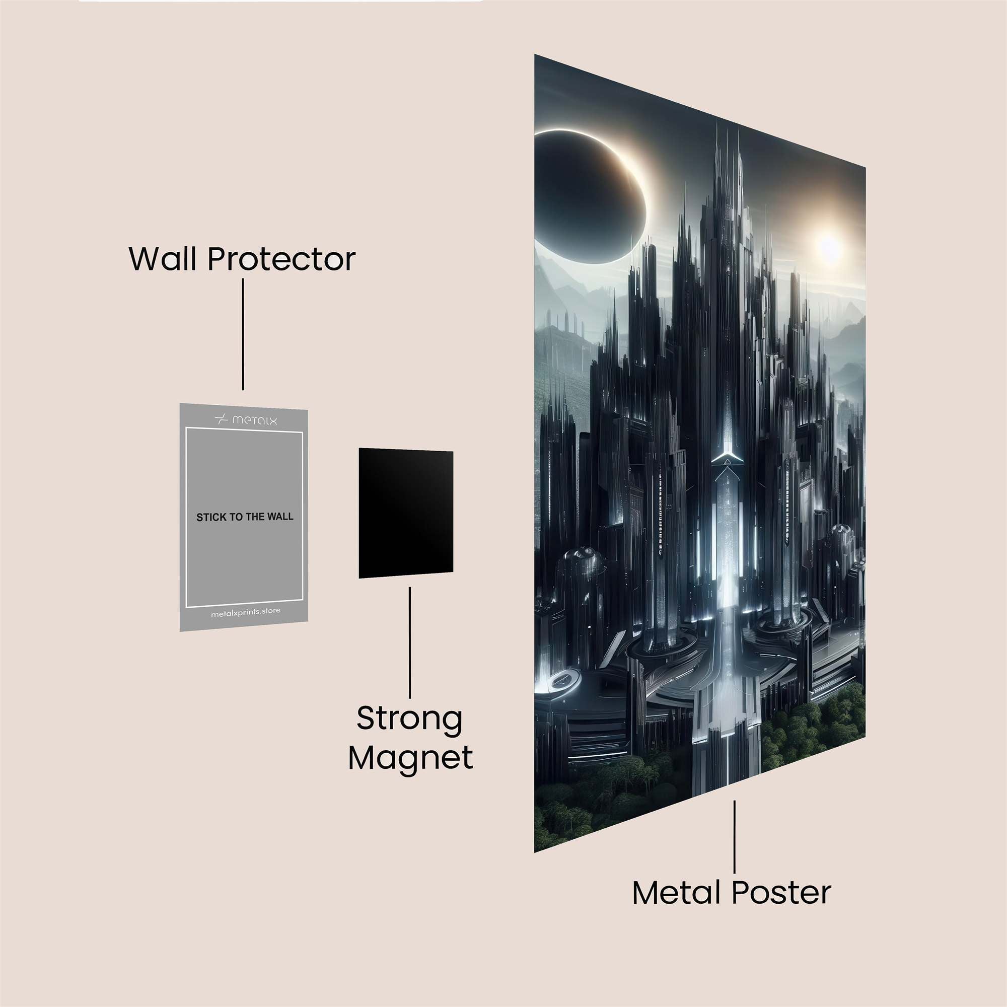 Gotham Eclipse Safe Wall Magnetic / M