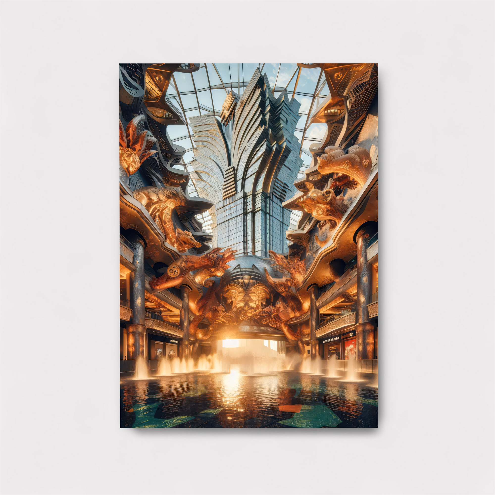 Futuristic Serenity Safe Wall Magnetic / M