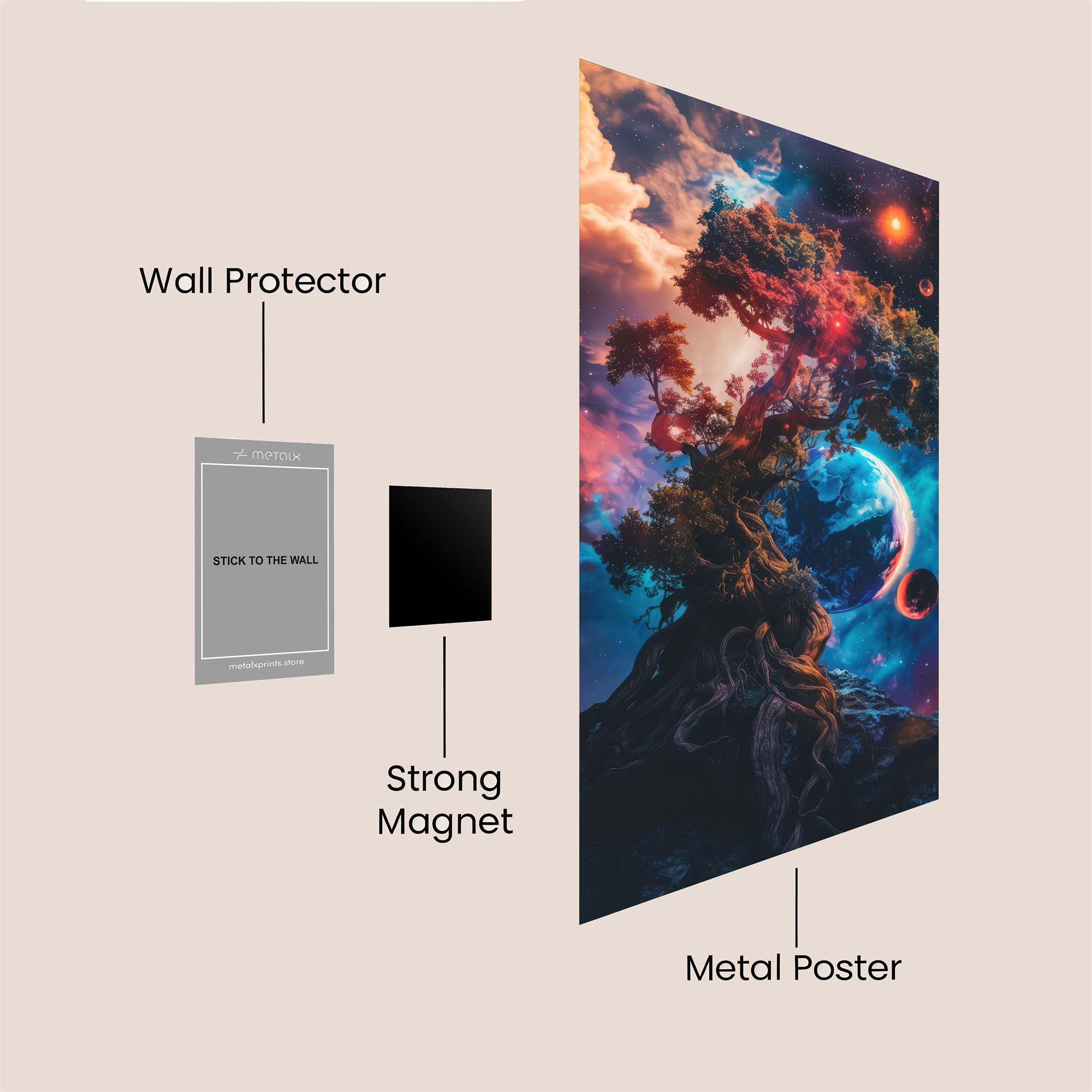 Cosmic Serenity Safe Wall Magnetic / M