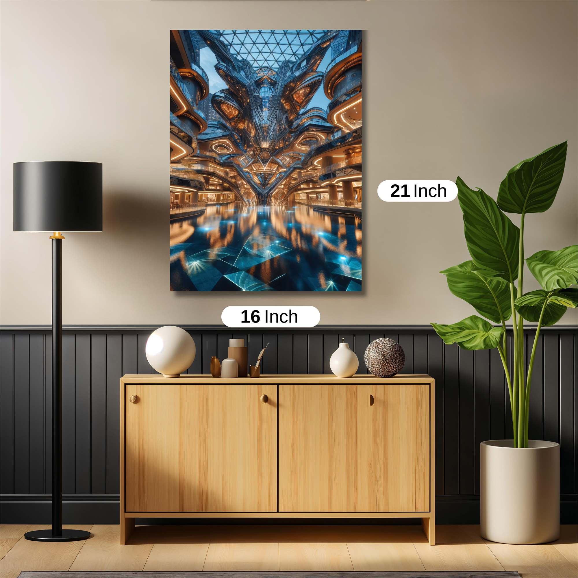 Futuristic Elegance Safe Wall Magnetic / M