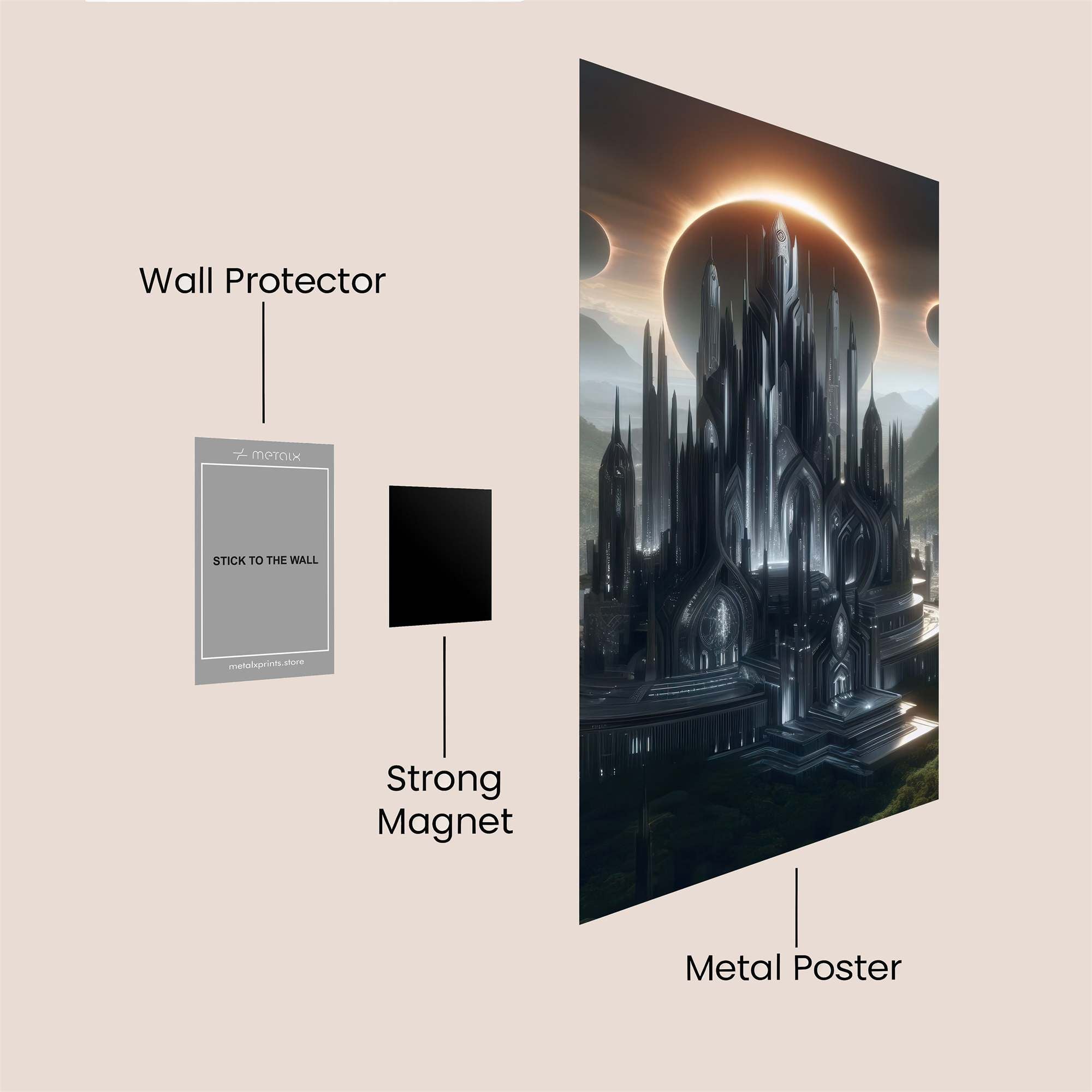 Eclipse Enigma Safe Wall Magnetic / M