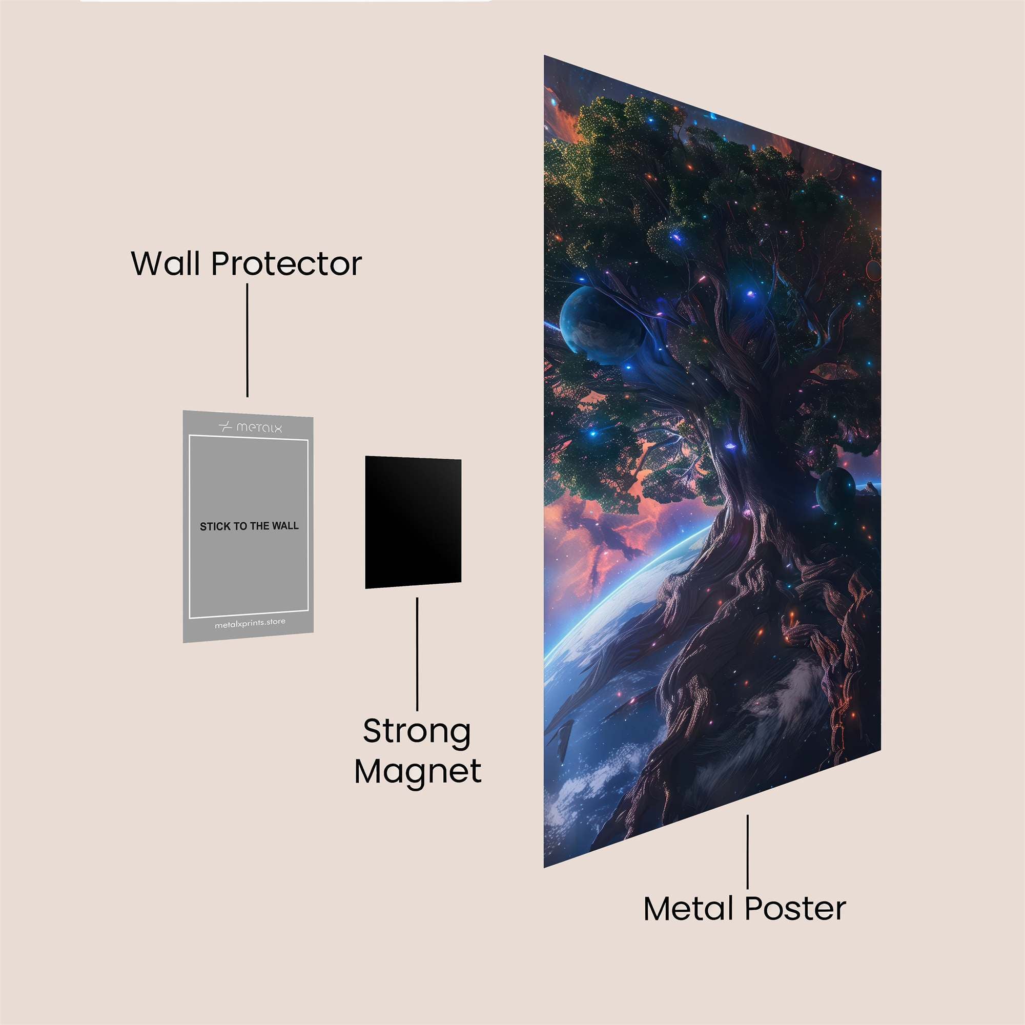 Cosmic Serenity Safe Wall Magnetic / M