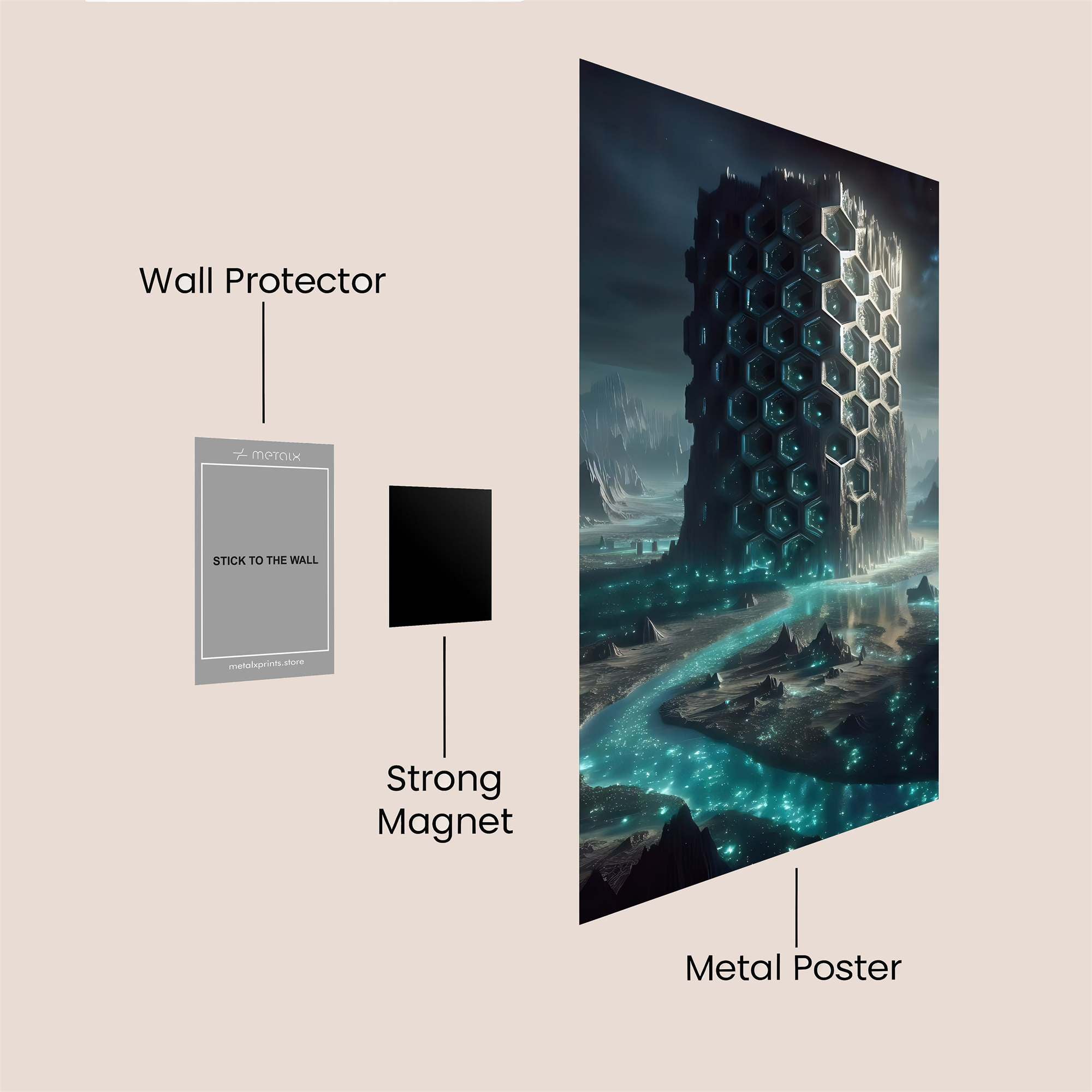 Hive Monolith Safe Wall Magnetic / M
